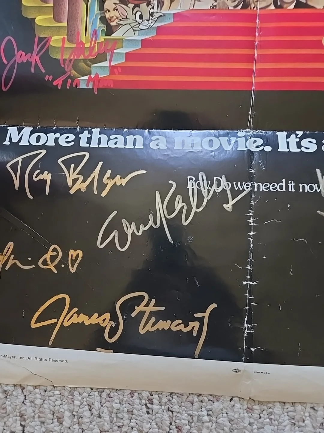 Joan Crawford-Cary Grant-Elizabeth Taylor-,19 Others ' Signed Poster . C.O.A!, image 3