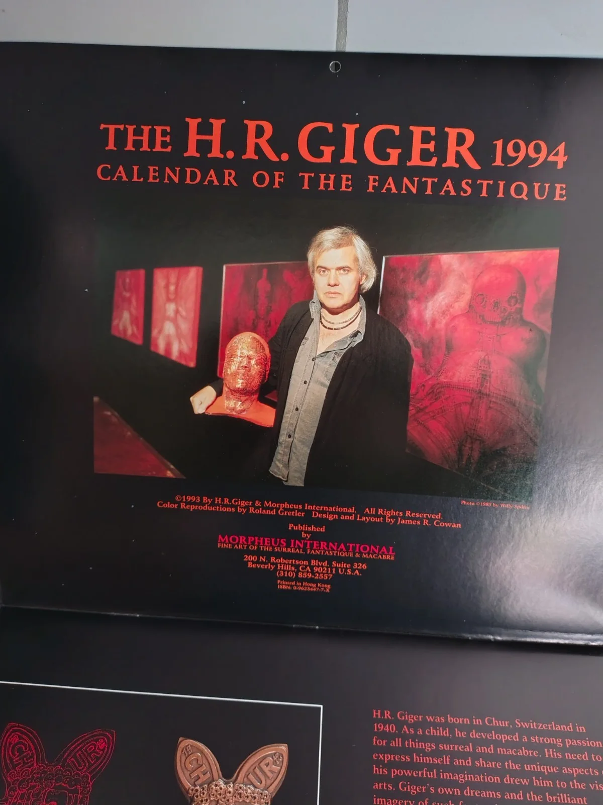 HR GIGER CALENDARS 1994 & 1996 TASCHEN, THE MASTERS WORK, VERY COLLECTABLE, изображение 4