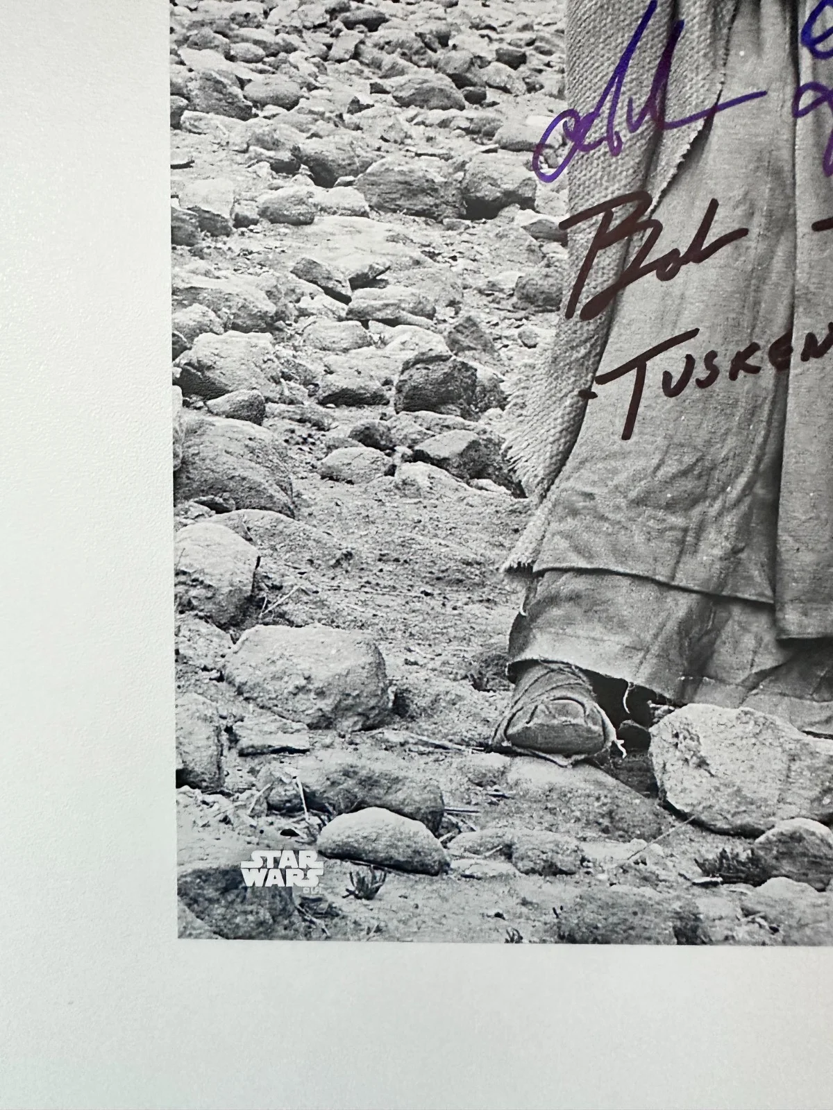 Bob Spiker — Tusken Raider Dual-Signed TOPPS 8x10 Star Wars EpIV Autograph Spiker & Fernandes, image 5