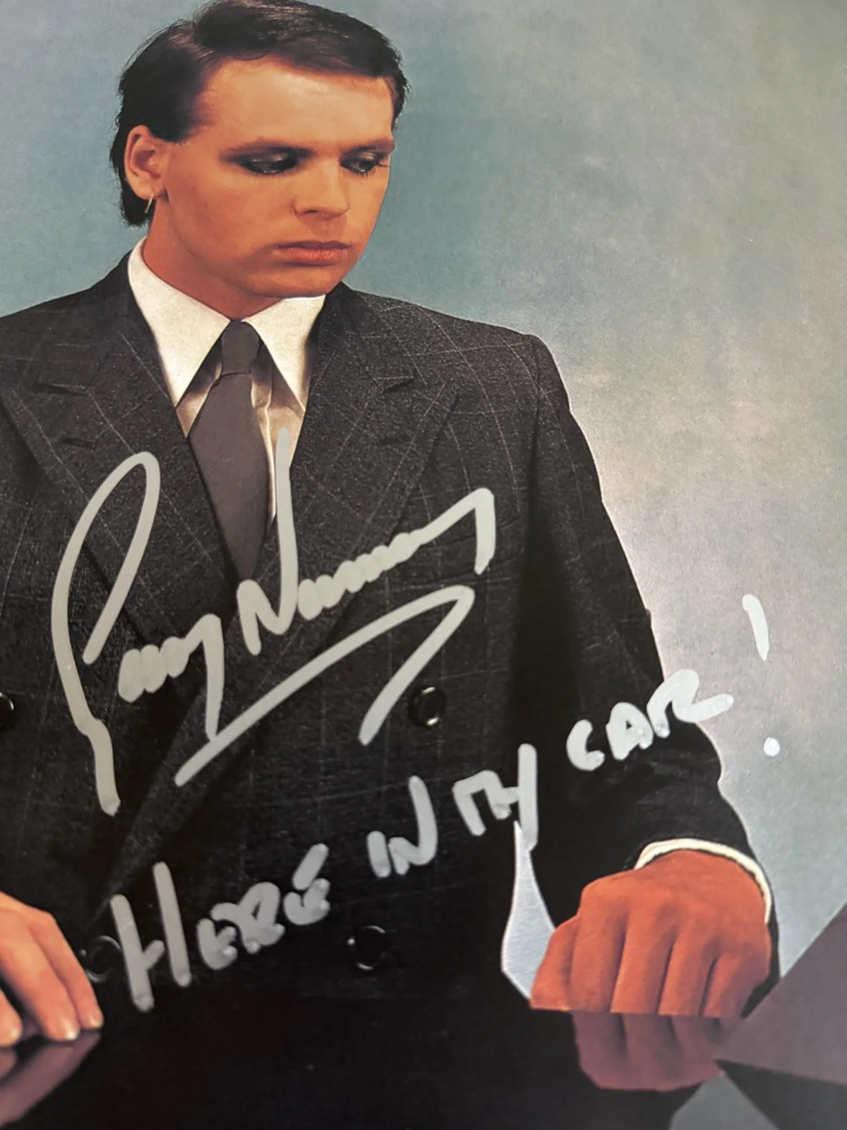 GARY NUMAN SIGNED ‘THE PLEASURE PRINCIPLE’ VINYL RECORD LP +CARS INSC. JSA COA, изображение 3