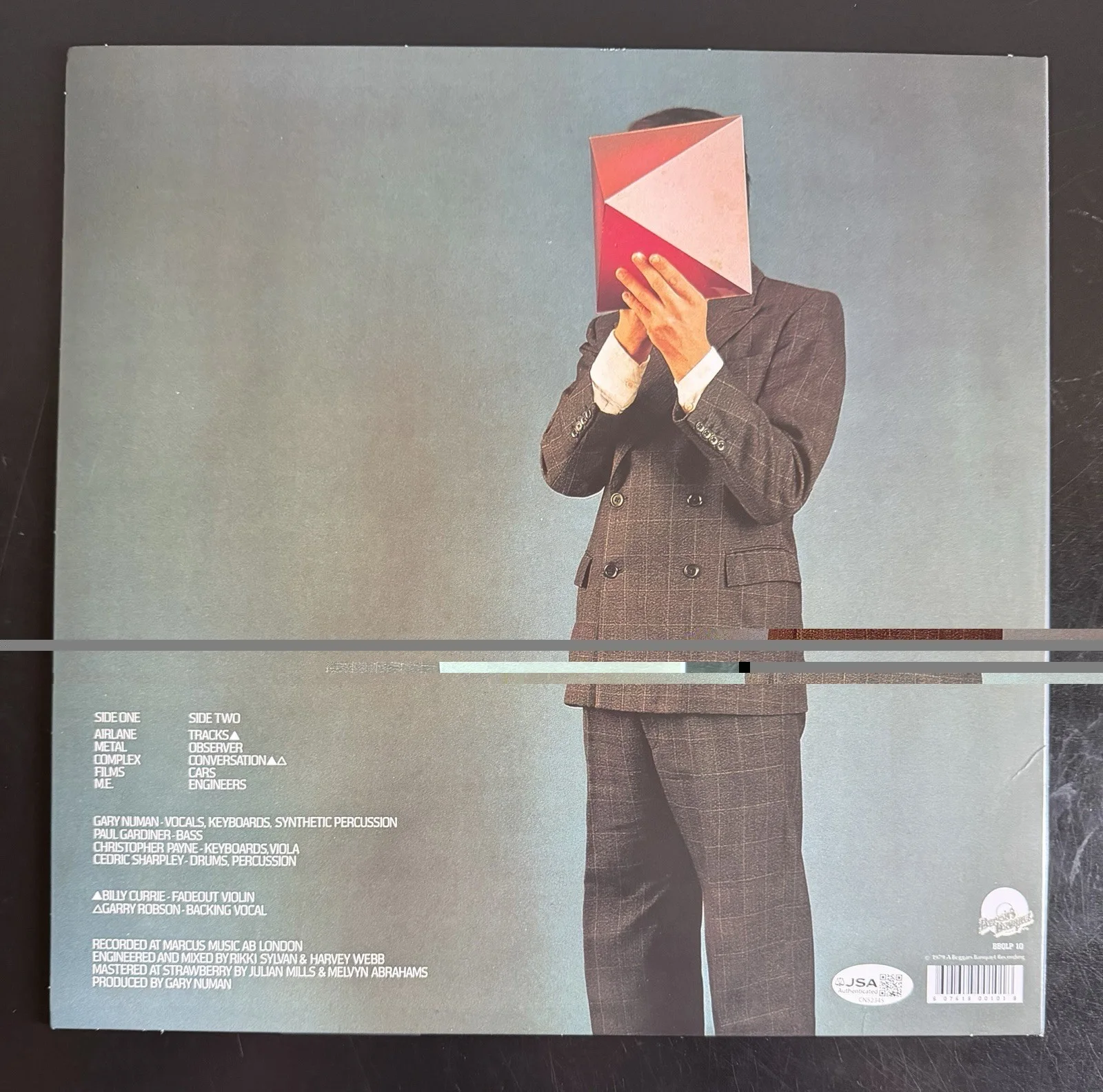 GARY NUMAN SIGNED ‘THE PLEASURE PRINCIPLE’ VINYL RECORD LP +CARS INSC. JSA COA, изображение 4