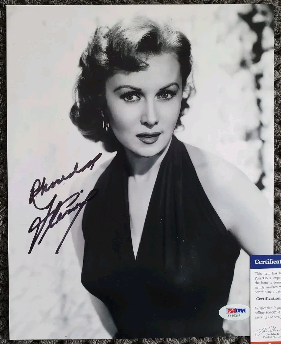 Rhonda Fleming — NICE AUTOGRAPHED Rhonda Fleming Signed 8x10 Photo PSA COA Actor Movies