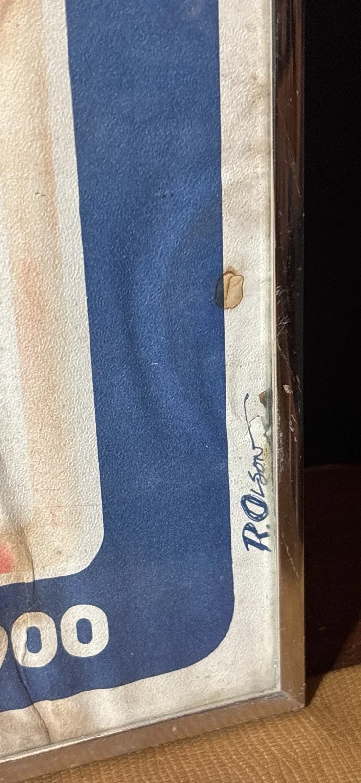 R Olson — Vintage 1979 Maxene Andrews Reno Sweeney NYC Poster Signed R Olson Framed, image 2