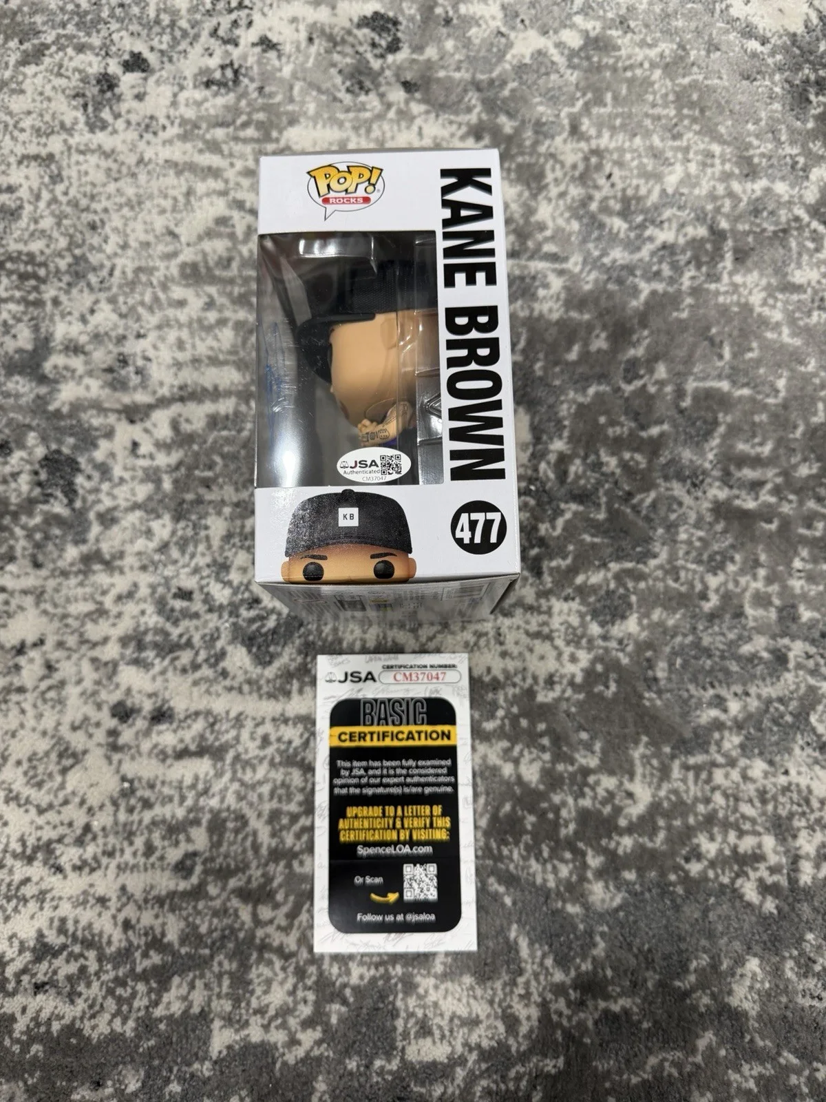 Kane Brown Signed Autographed Funko Pop #477 JSA Coa, image 2