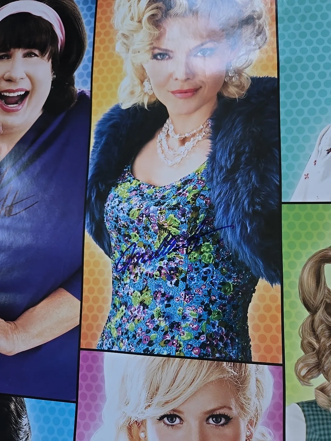 John Travolta- Michelle Pfeiffer- Zac Efron +6 ' Hairspray ' Signed Poster. COA, изображение 3