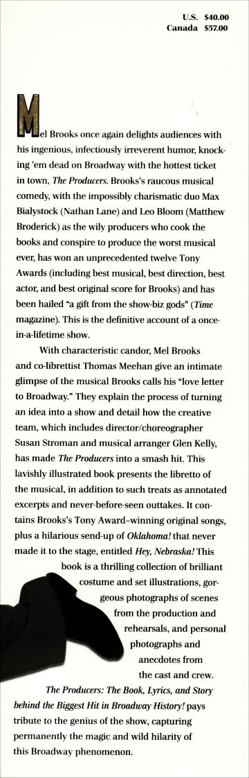 The Producers: The Book, Lyrics, and Story... Signed by Mel Brooks and Tom Meeha, image 4
