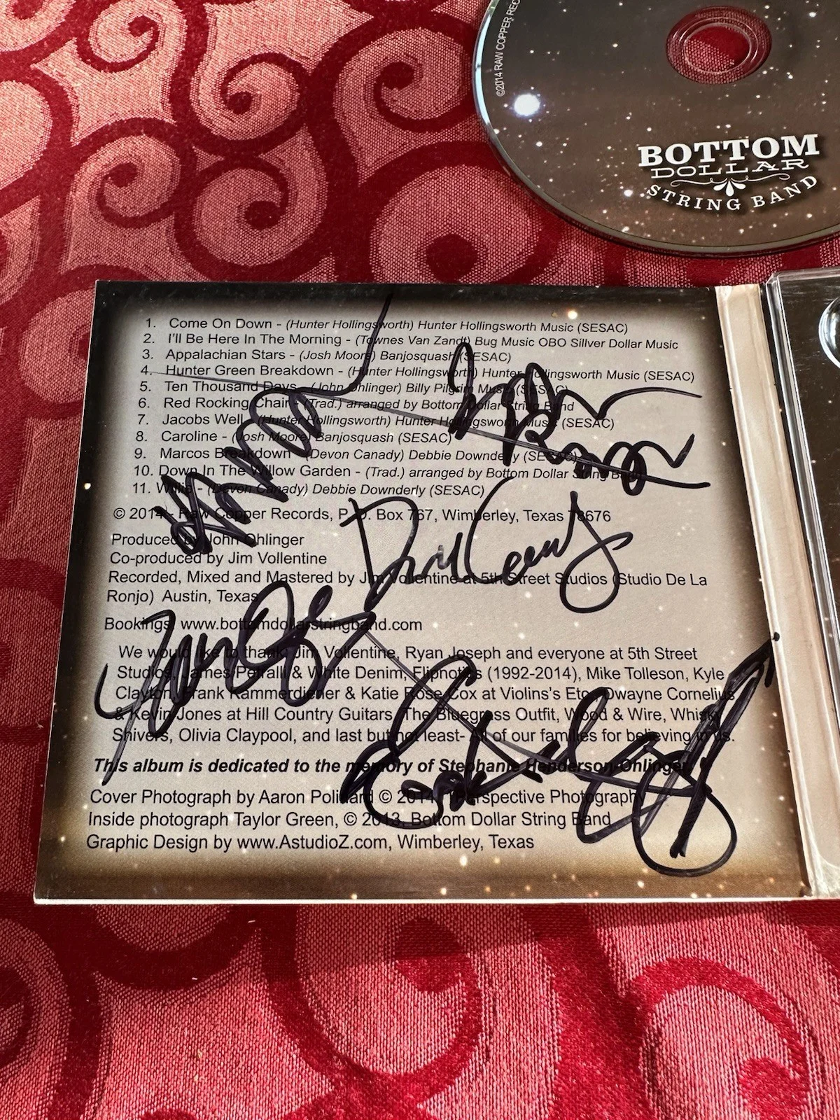 Appalachian Stars Bottom Dollar String Band CD Signed Auto Autograph, image 2