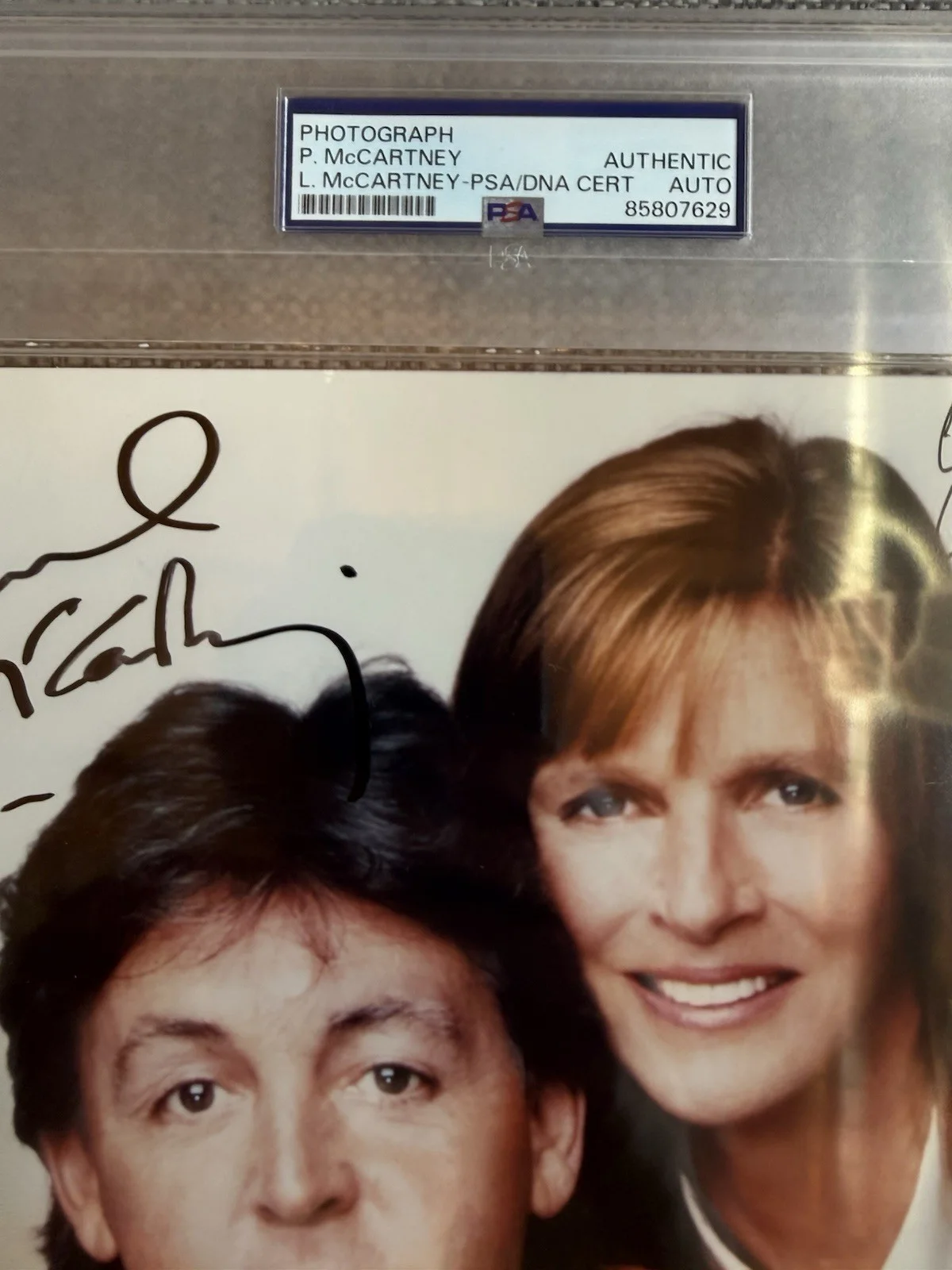 PAUL & LINDA MCCARTNEY - Signed / Autographed Promo Photo - PSA/DNA, image 2