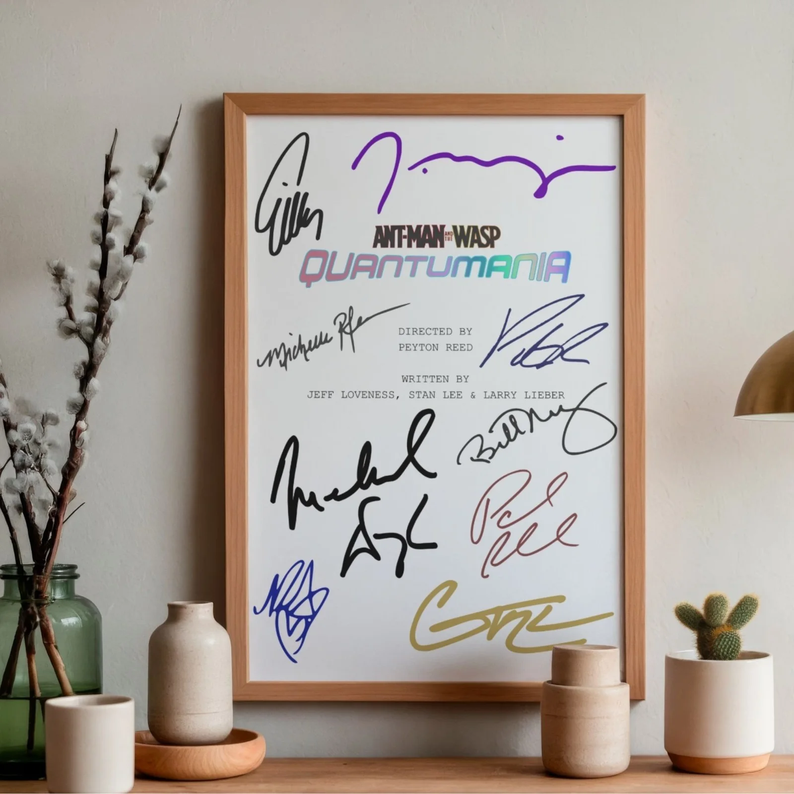 Ant-Man and the Wasp: Quantumania Inspired Poster A4 Pre-Printed Signature Gift, изображение 2