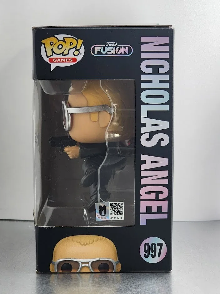 Simon Pegg — Simon Pegg Signed Autographed Funko Pop Fusion #997 Nicholas Angel Hot Fuzz, изображение 2
