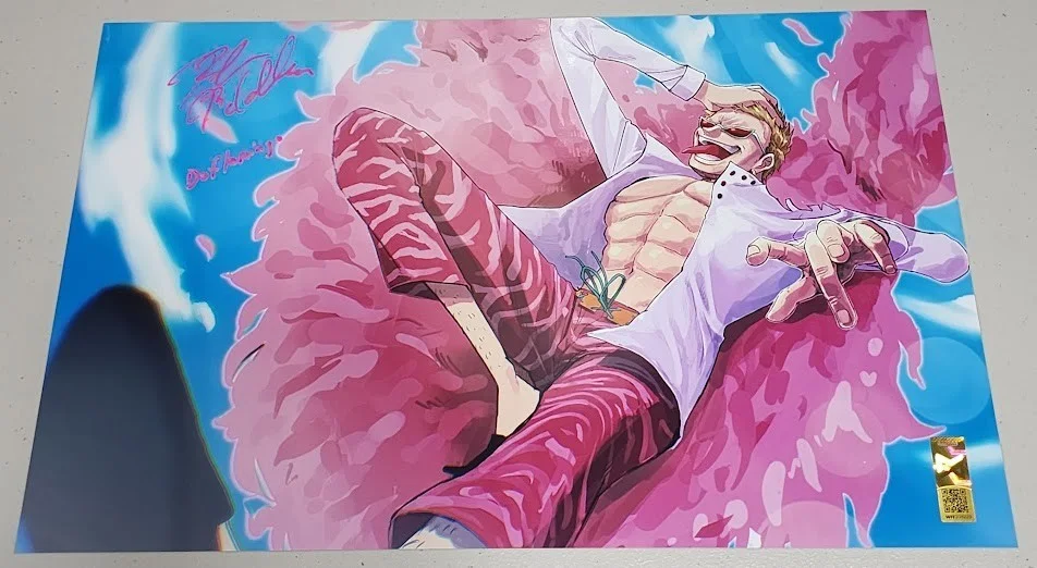 Robert McCollum — Robert McCollum Signed Autographed 11x17 Photo Donquixote Doflamingo One Piece