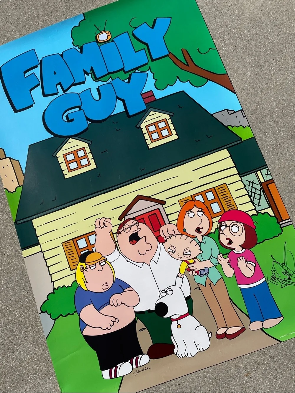 Mila Kunis — Vtg 1999 Mila Kunis Autographed Family Guy Meg TV Series Full Size Poster 27x40, изображение 2