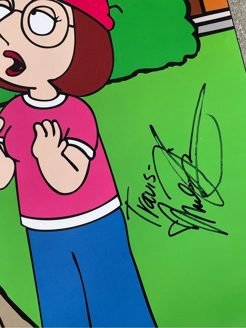 Mila Kunis — Vtg 1999 Mila Kunis Autographed Family Guy Meg TV Series Full Size Poster 27x40, изображение 3
