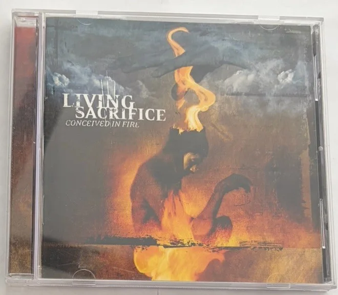 Living Sacrifice Conceived In Fire 2002 CD Signed Autographed Solid State VG, image 2
