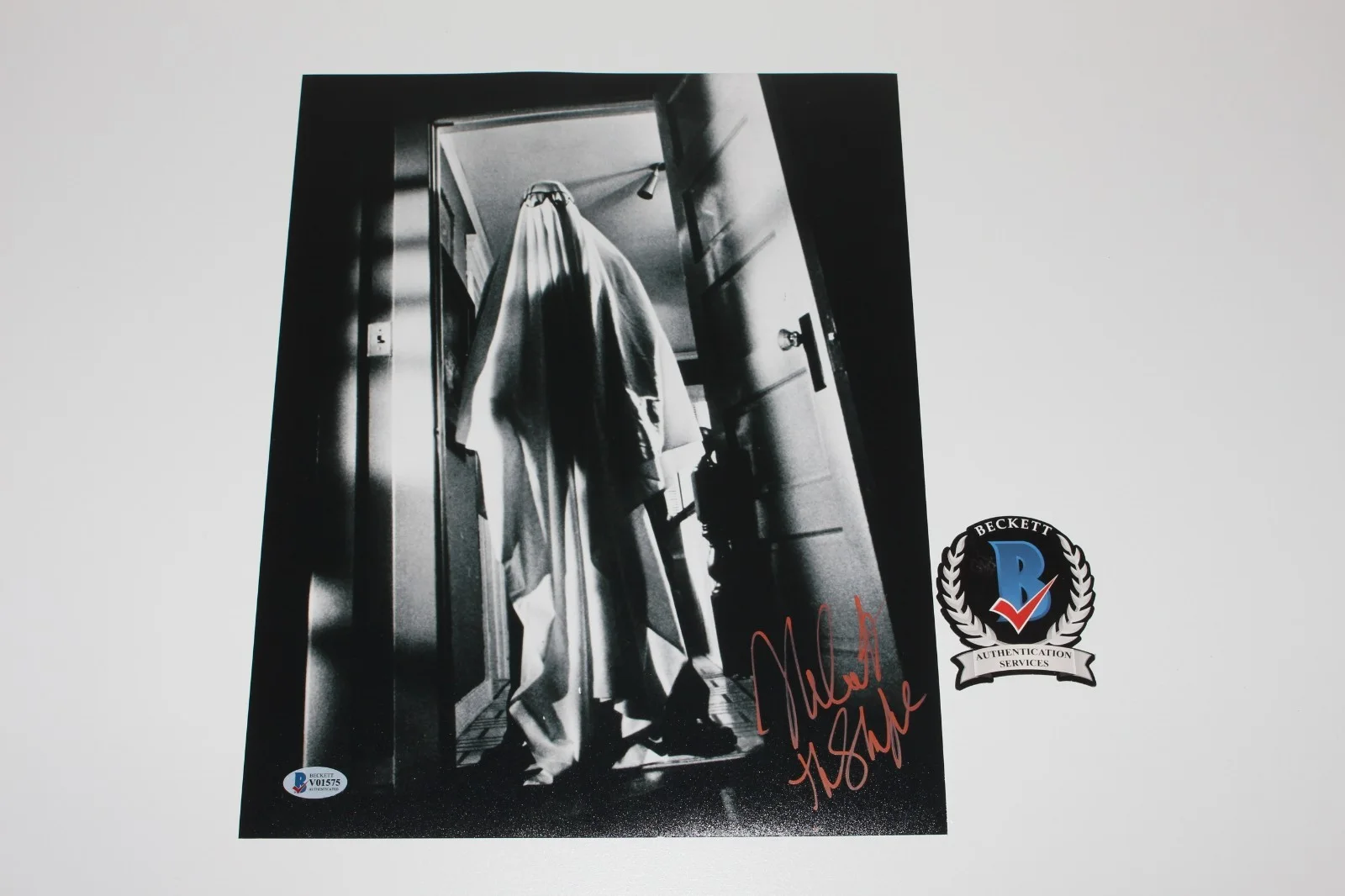 Nick Castle — NICK CASTLE SIGNED HALLOWEEN 11x14 MOVIE PHOTO THE SHAPE MICHAEL MYERS BECKETT, изображение 4