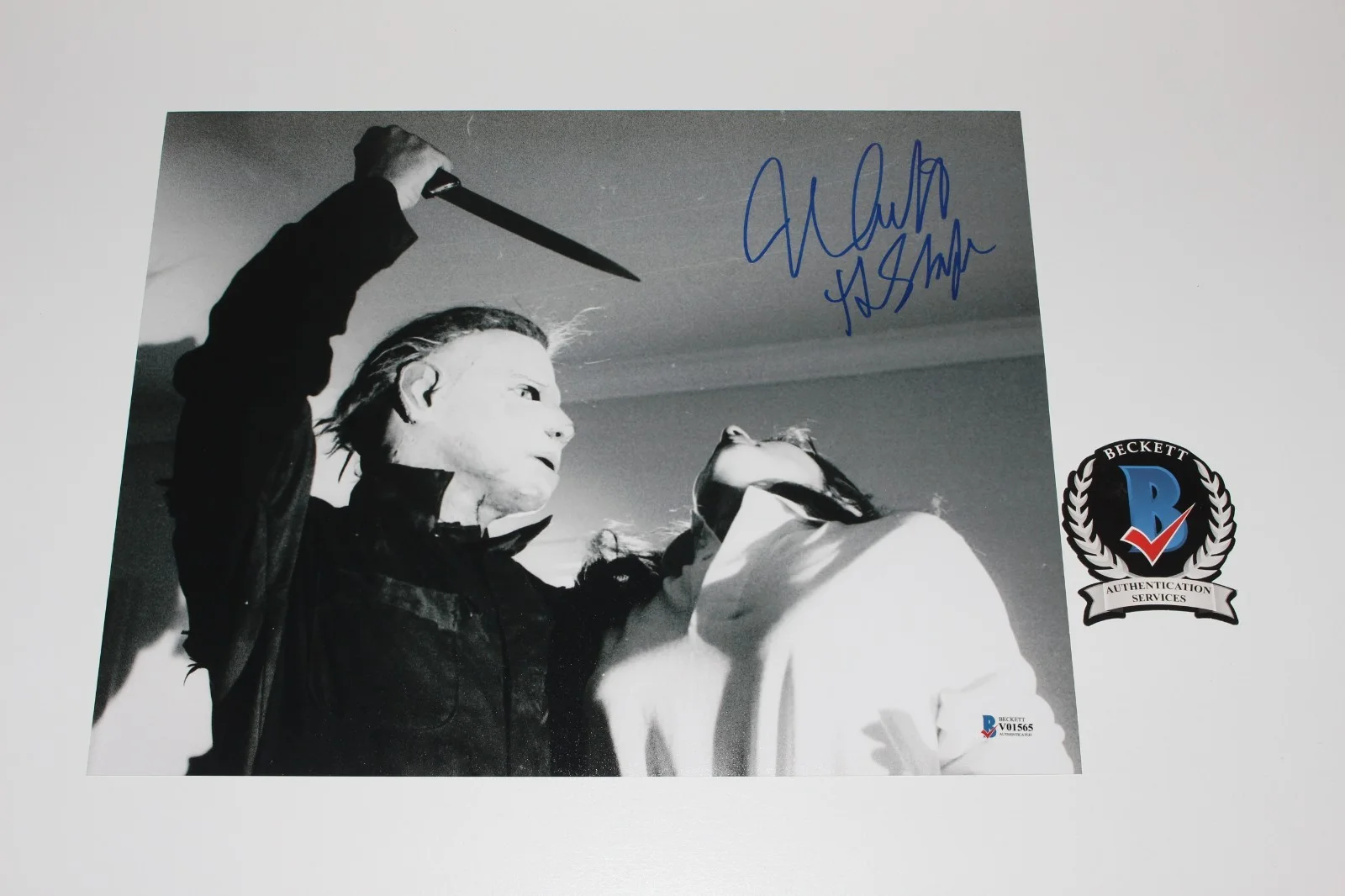 Nick Castle — NICK CASTLE SIGNED HALLOWEEN 11x14 MOVIE PHOTO THE SHAPE HORROR BECKETT COA 1978, изображение 4