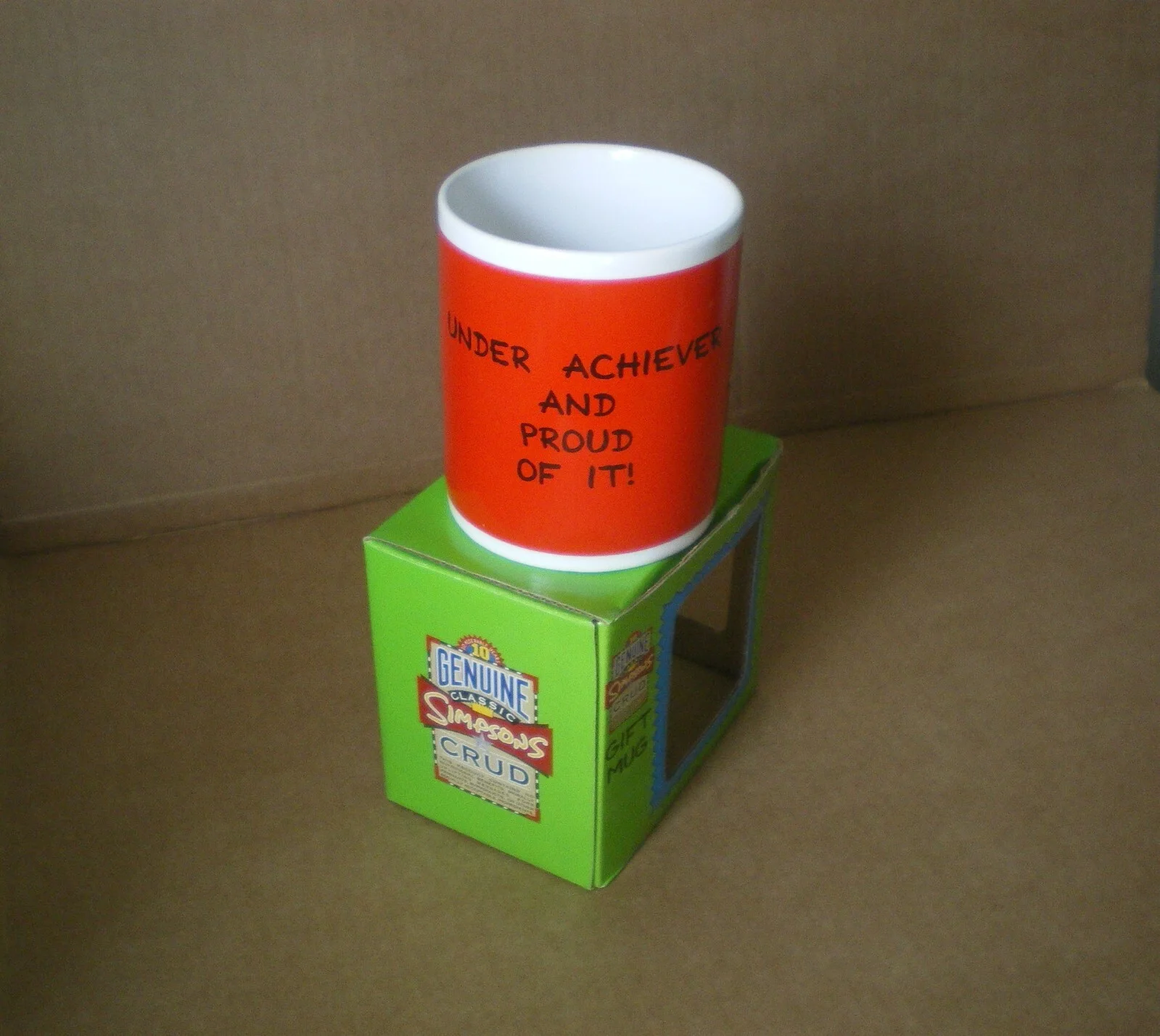 Vintage SIMPSONS BART SIMPSON Collectible Ceramic Mug - Mint & Boxed, image 2