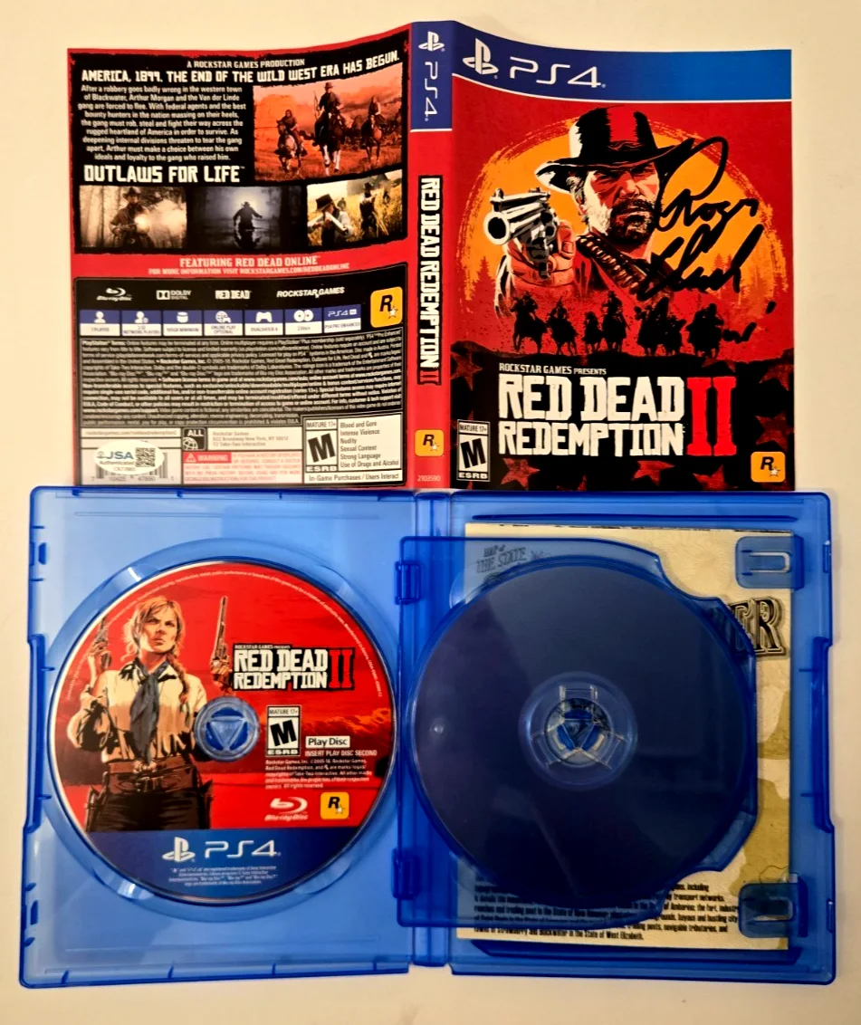 Roger Clark — Roger Clark Signed Game Red Dead Redemption Arthur Morgan PS4 RDR JSA COA 885, image 3