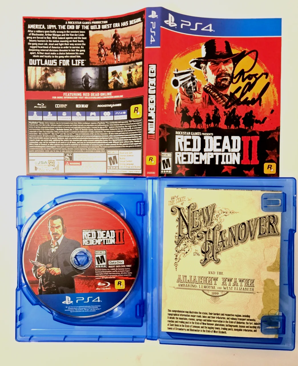 Roger Clark — Roger Clark Signed Game Red Dead Redemption Arthur Morgan PS4 RDR JSA COA 885, image 4