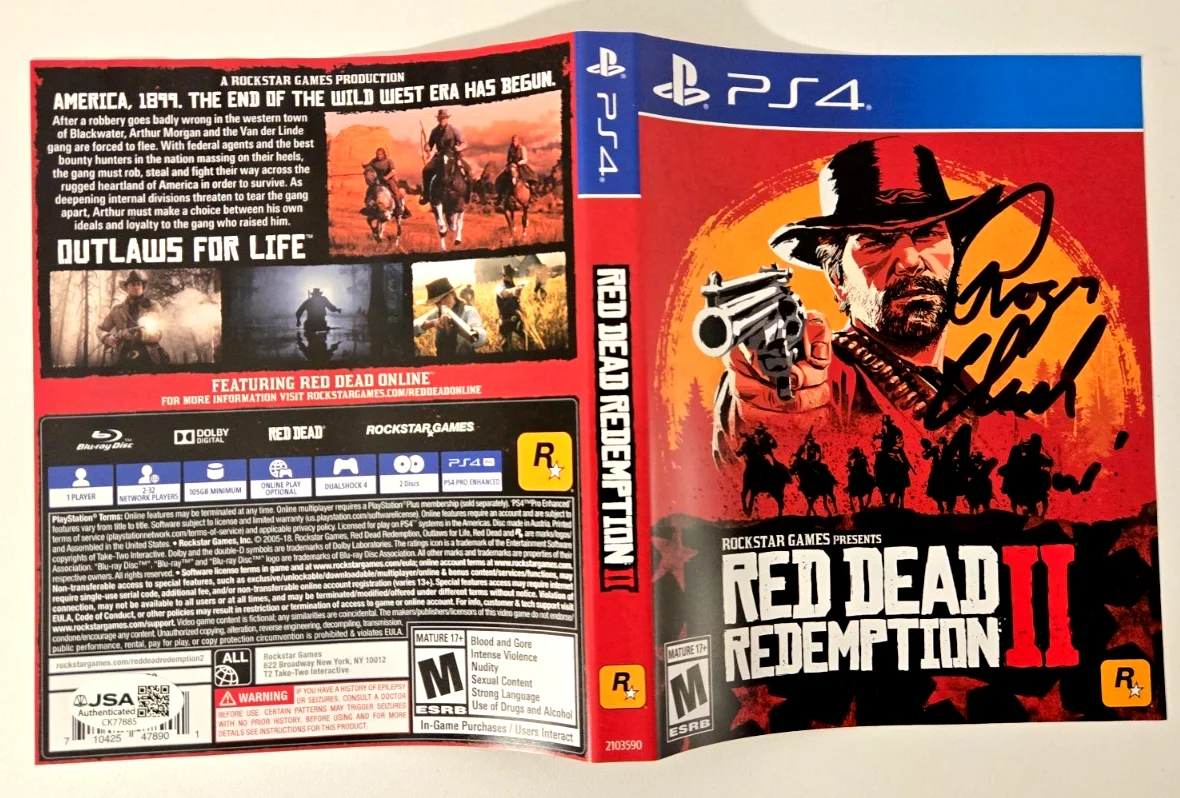 Roger Clark — Roger Clark Signed Game Red Dead Redemption Arthur Morgan PS4 RDR JSA COA 885, image 5