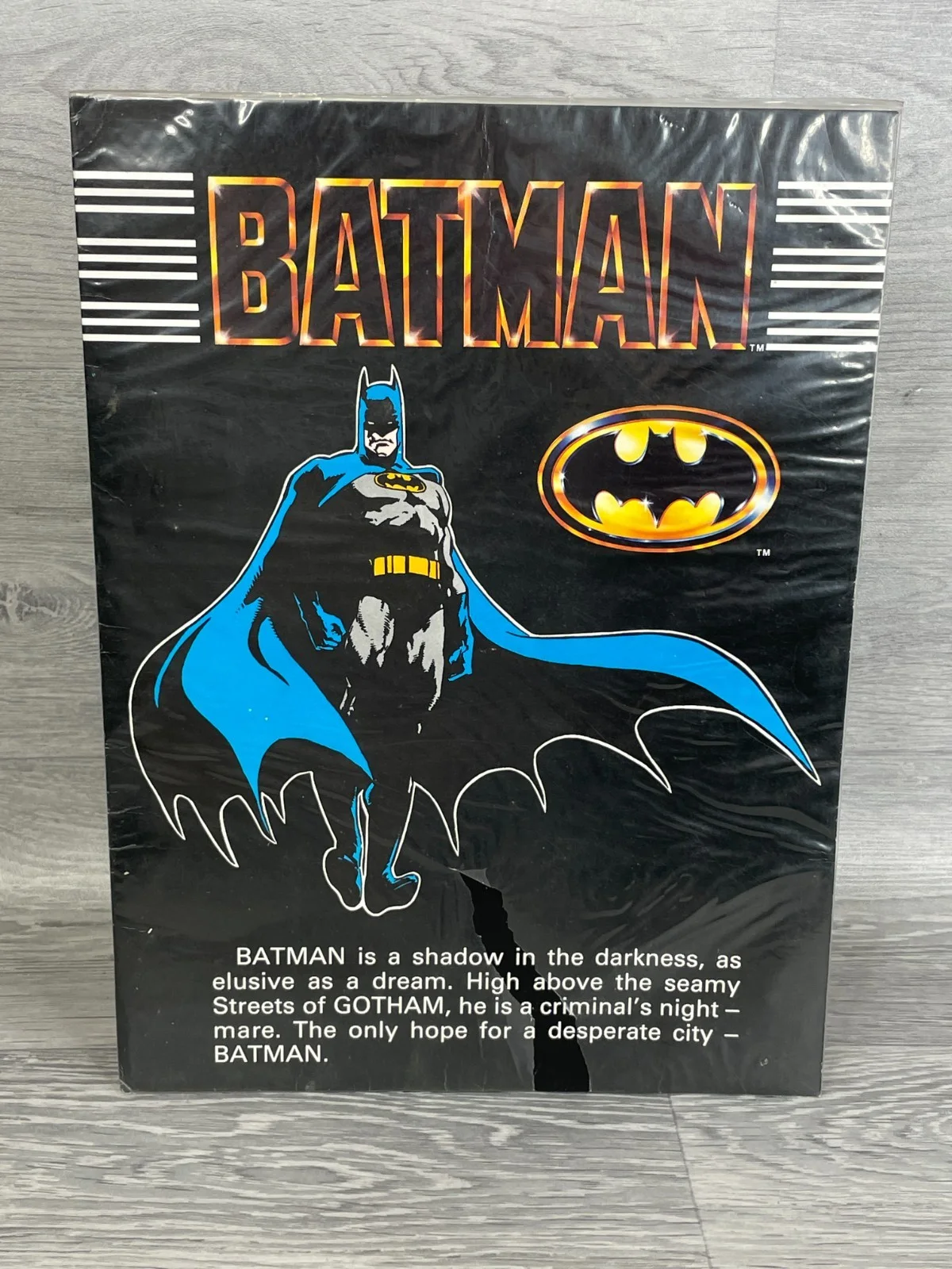 Batman Vintage 1970-1980's Memorabilia, Art Folder, Pencil Topper, Bookmark, image 2