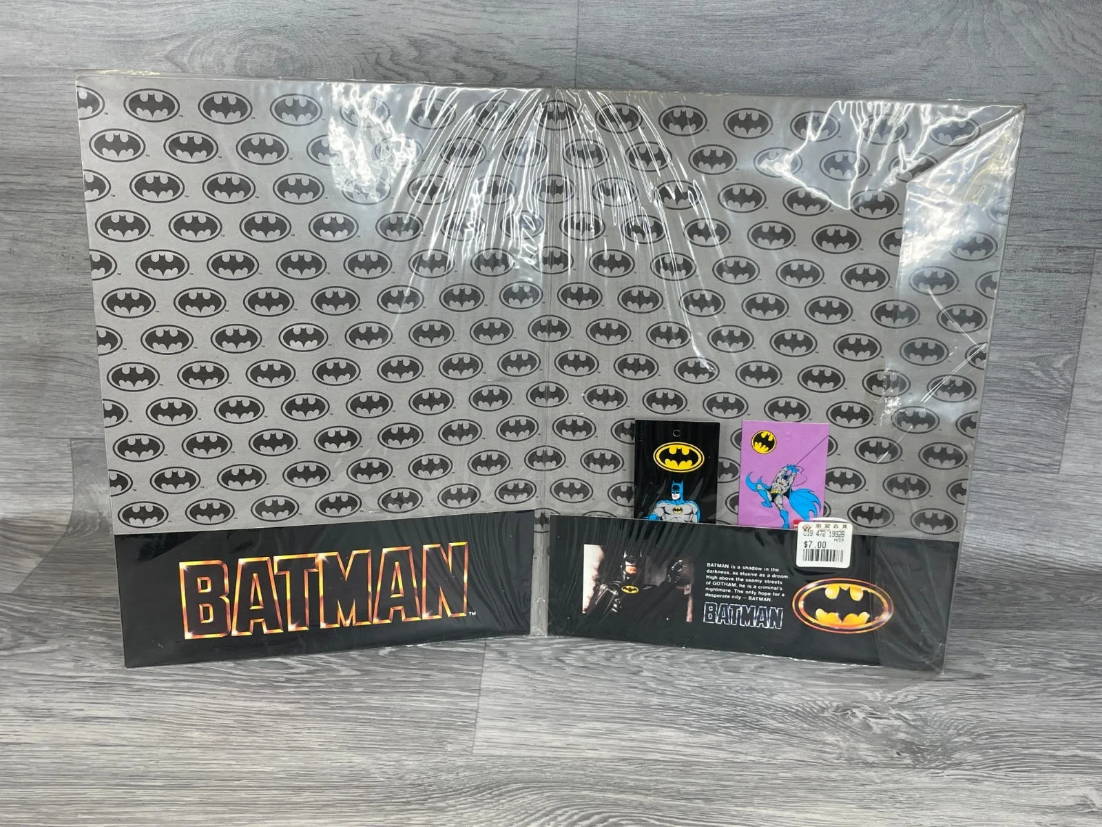 Batman Vintage 1970-1980's Memorabilia, Art Folder, Pencil Topper, Bookmark, image 3