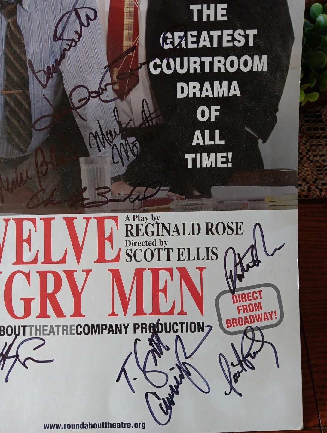Richard Thomas, George Wendt — Autographs Richard Thomas George Wendt Twelve Angry Men Theatre Poster 16 Total, image 4