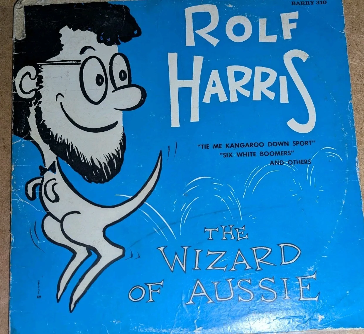 Rolf Harris Australian Entertainer Autographed LP., image 2