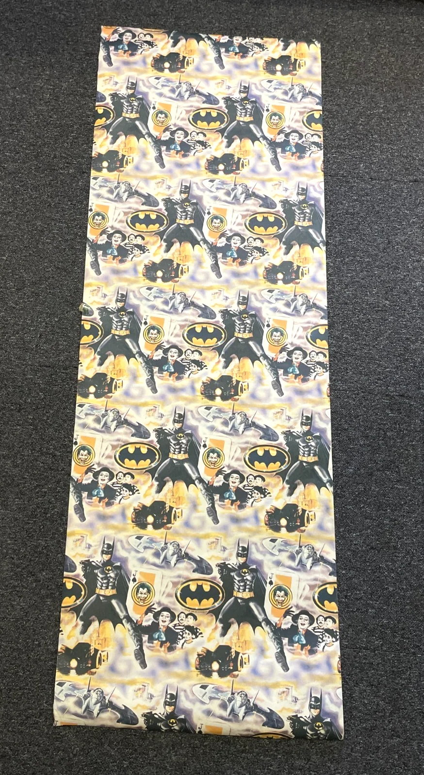 Vintage 1989 Batman Movie, 1989 Sheet Of Wallpaper Keaton, Nicholson, изображение 3