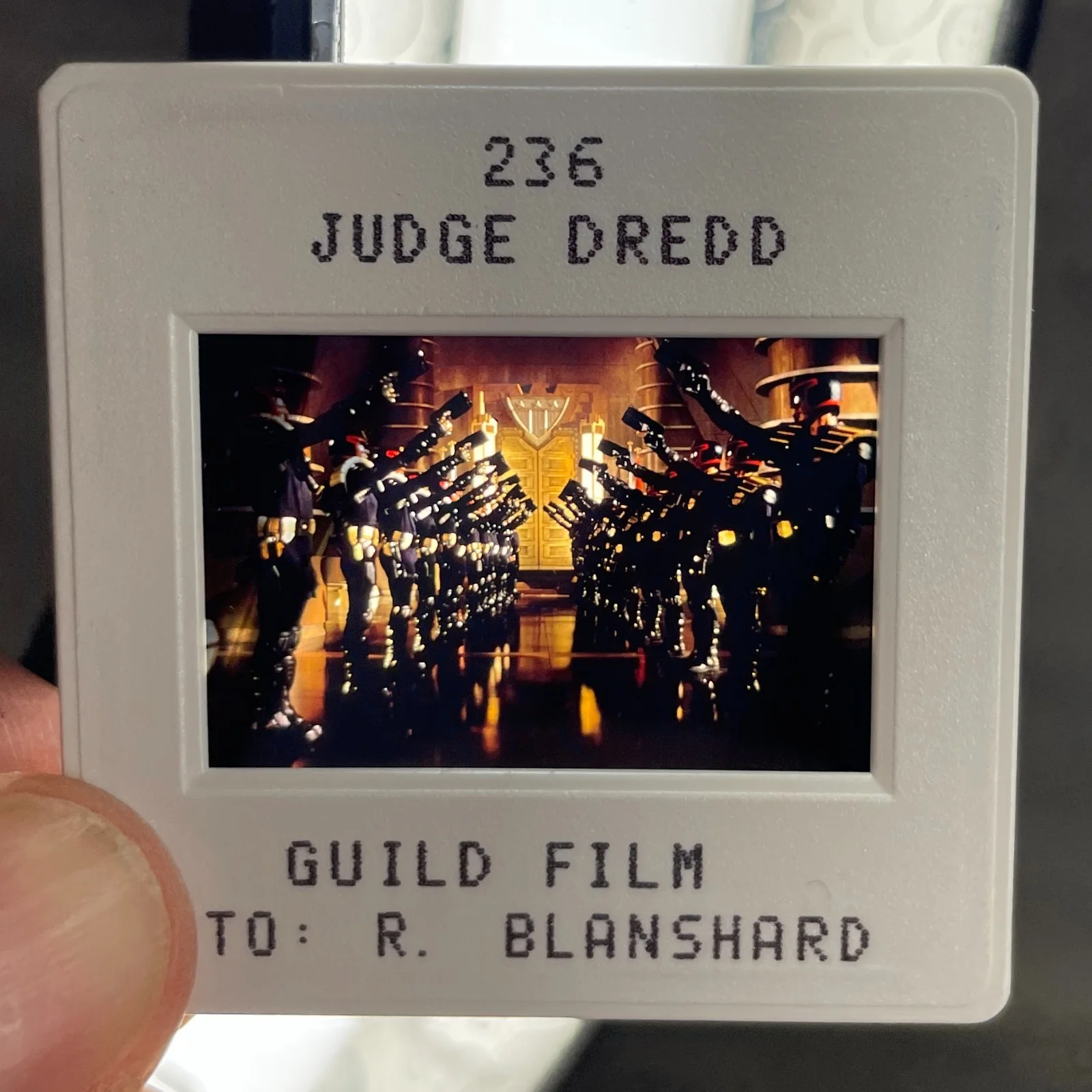JUDGE DREDD Movie Original Press kit 1995 Stills Film Slide SYLVESTER STALLONE, image 2