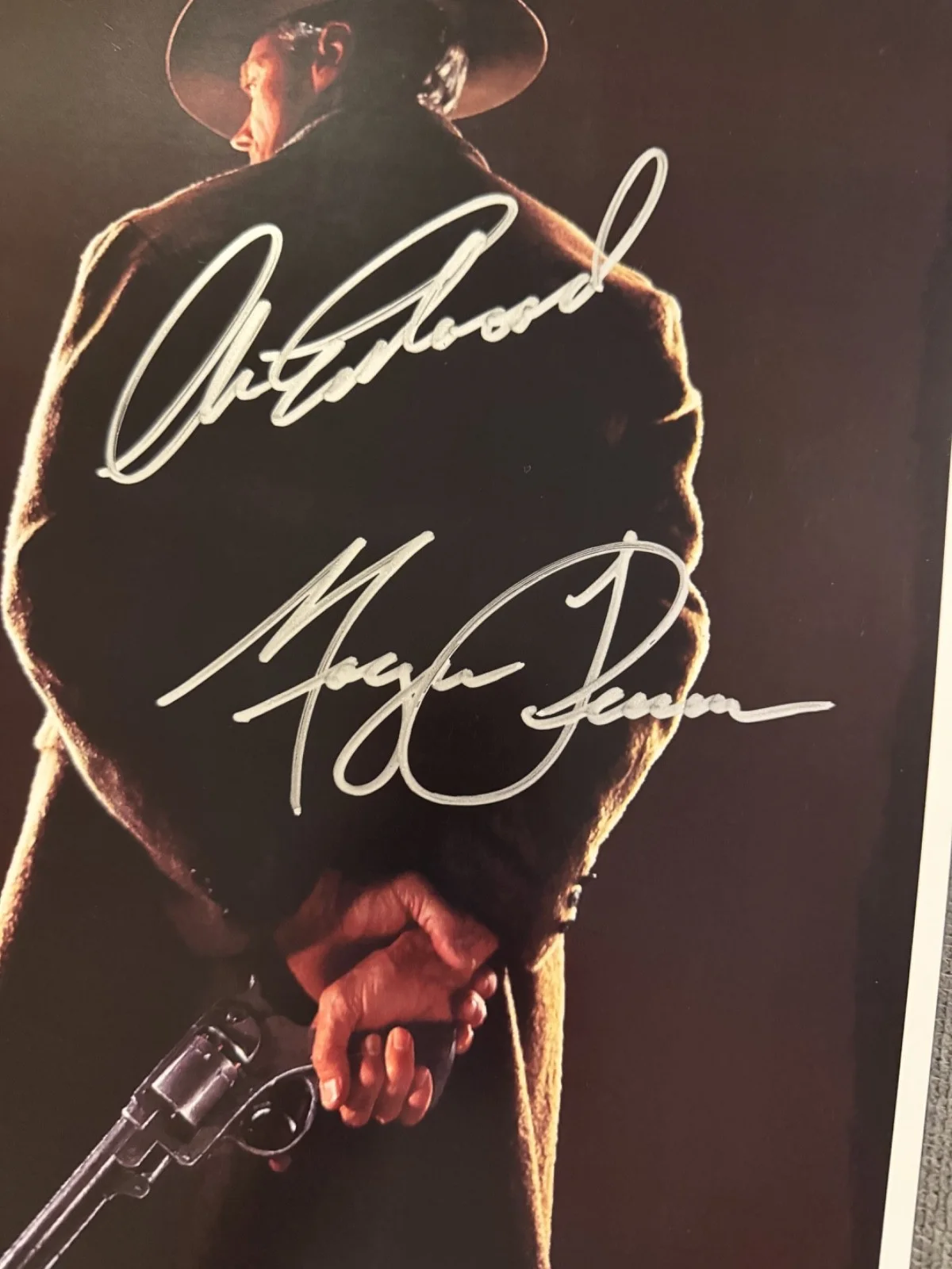 Clint Eastwood, Morgan Freeman — Unforgiven 11x17 Hand-Signed Poster - Clint Eastwood & Morgan Freeman w/ COA, изображение 2