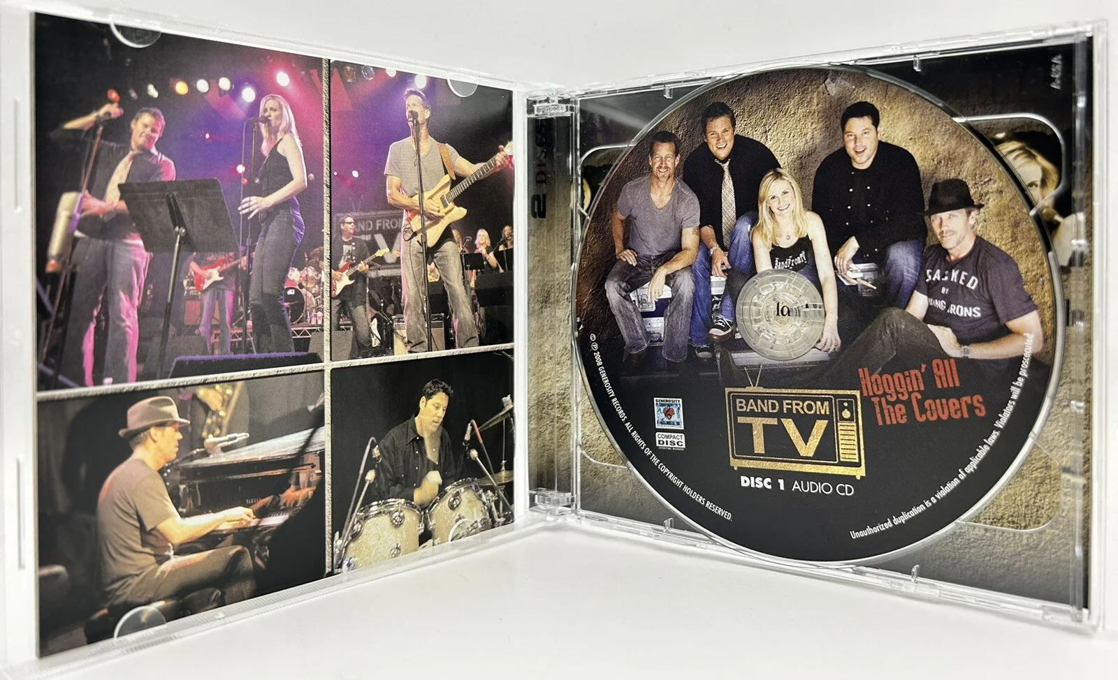 Band From TV CD DVD Autographed by James Denton, Hugh Laurie, Greg Grinberg, image 2