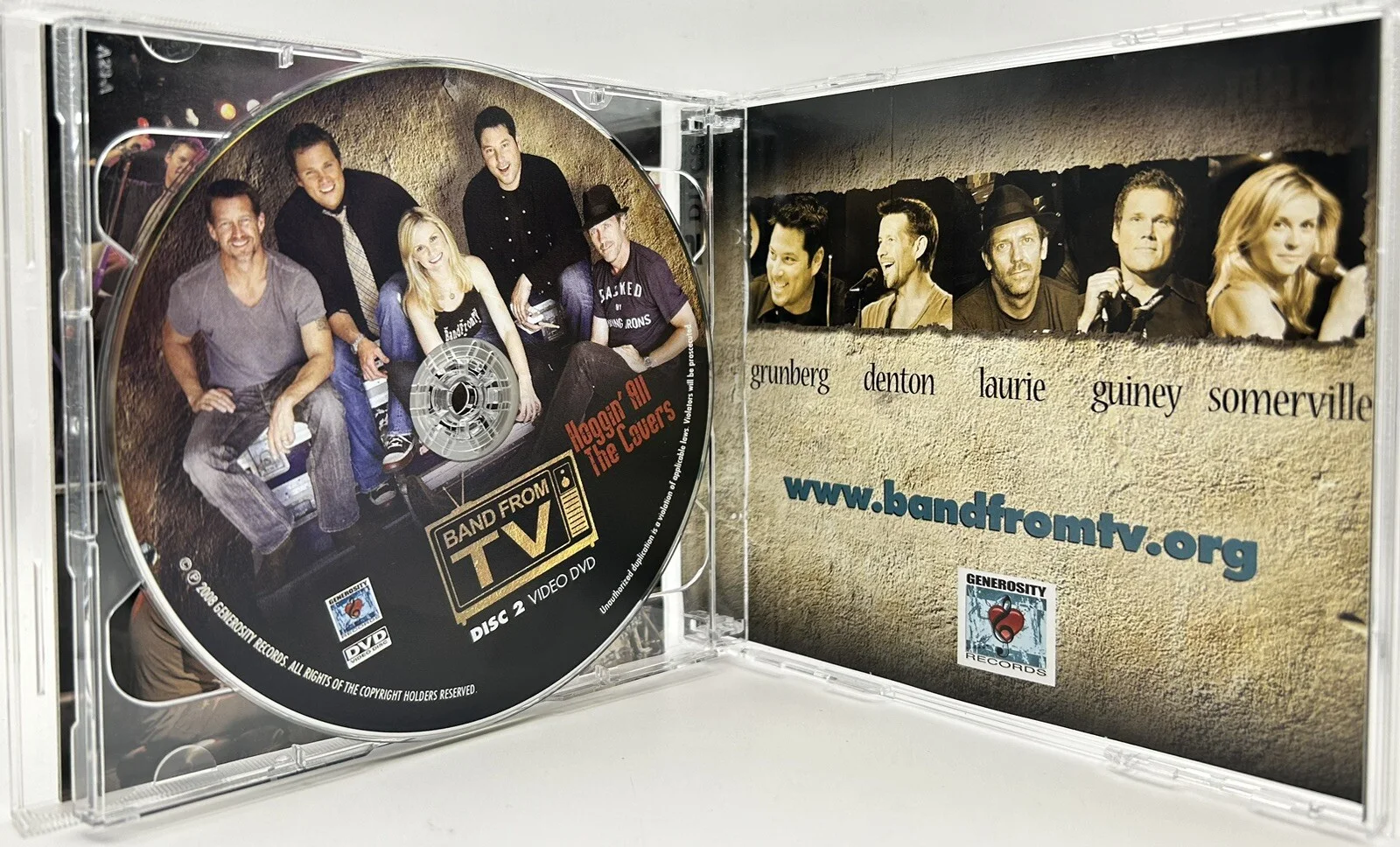 Band From TV CD DVD Autographed by James Denton, Hugh Laurie, Greg Grinberg, image 3