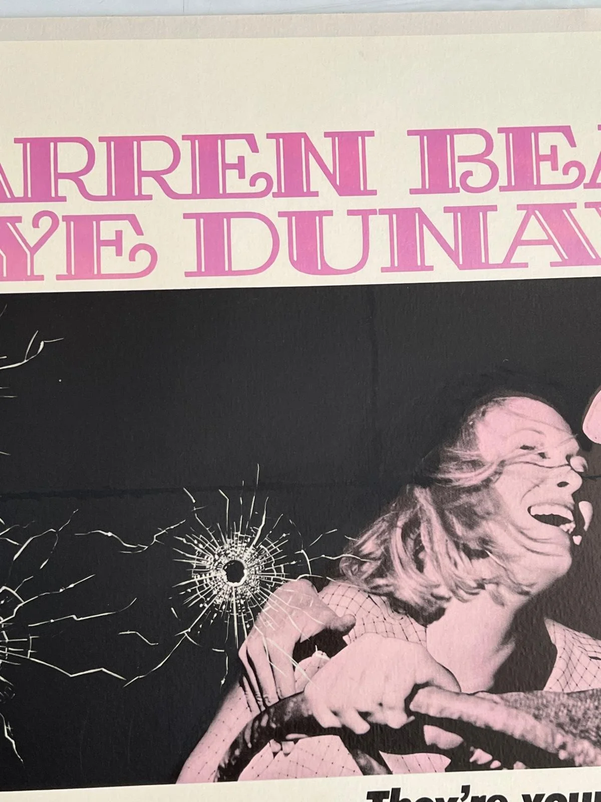 Bonnie & Clyde Original US 1 Sheet LINEN BACKED 1967 Film Poster 27x41", изображение 5