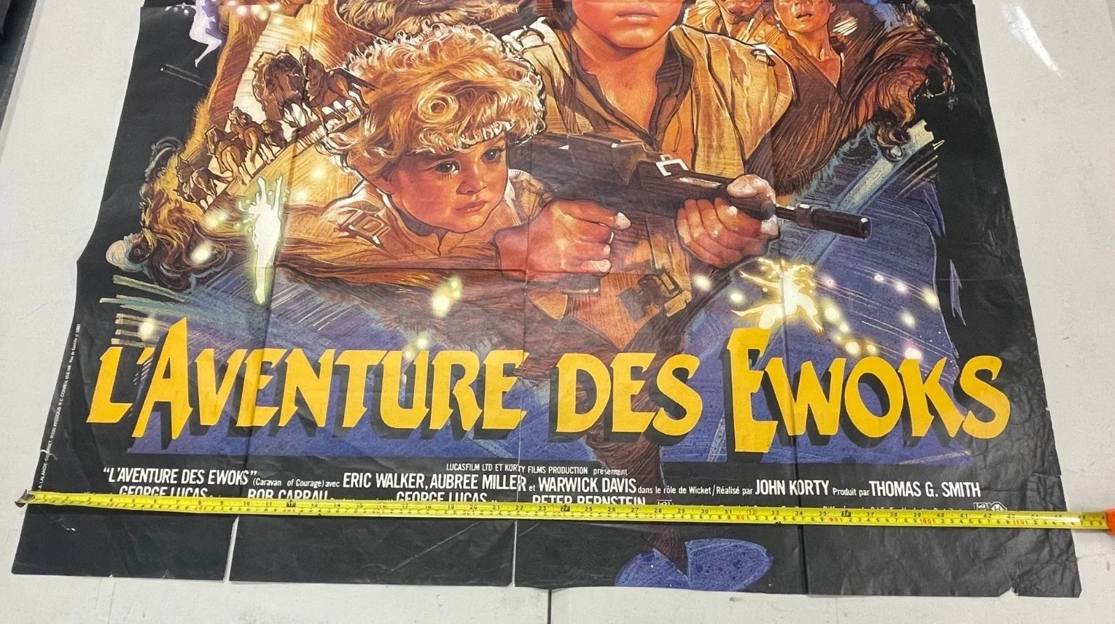 Star Wars 1984 Caravan Of Courage An Ewok Adventure, Cinema Poster 46" x 62", изображение 5