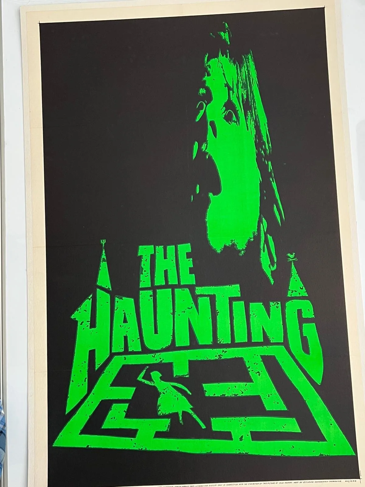 The Haunting Teaser US 1 Sheet LINEN BACKED 1963 w/certificate 27x41" Horror, изображение 4