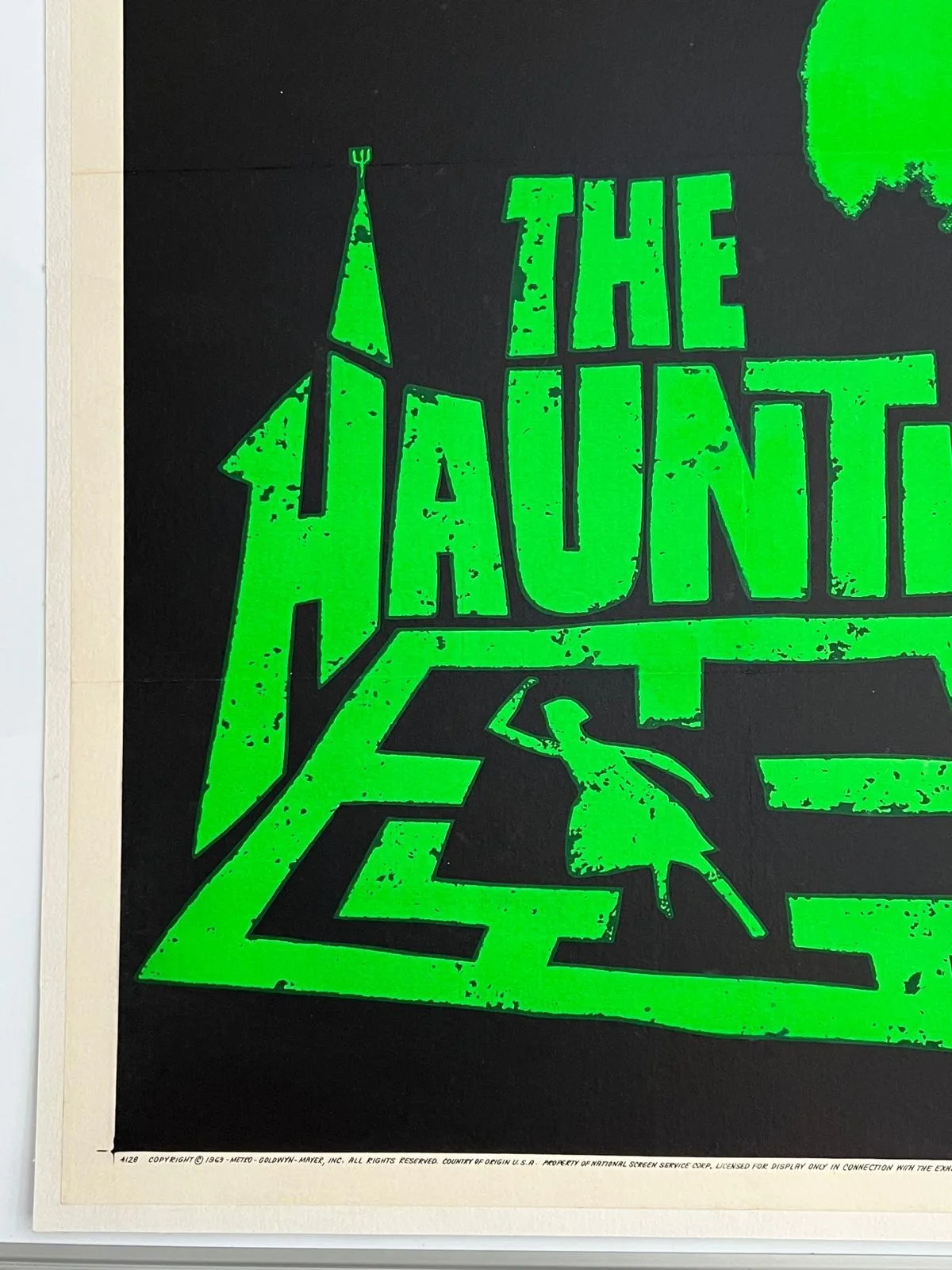The Haunting Teaser US 1 Sheet LINEN BACKED 1963 w/certificate 27x41" Horror, изображение 5
