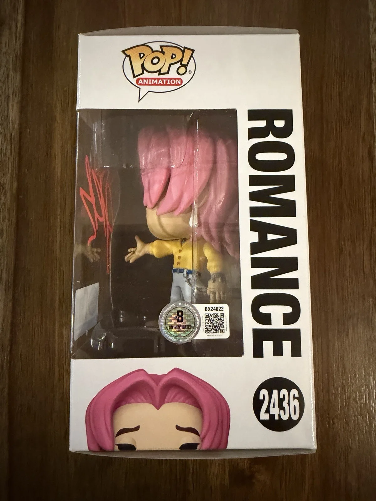 Joel Kim Booster ‘K-Pop Demon Hunters’ Signed Funko Pop ‘Romance Saja’ Beckett, изображение 2