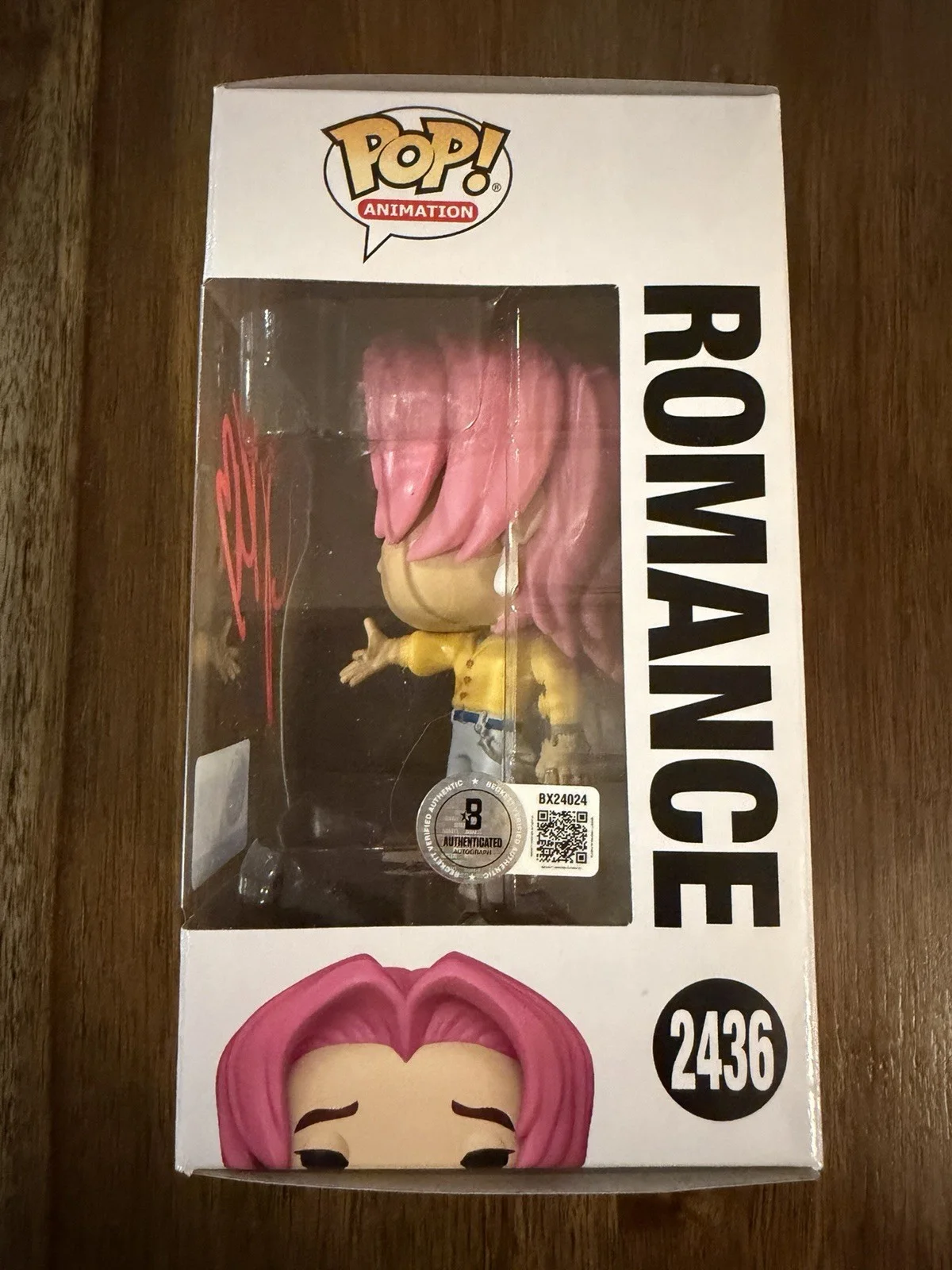 Joel Kim Booster ‘K-Pop Demon Hunters’ Signed Funko Pop ‘Romance Saja’ Beckett, изображение 2