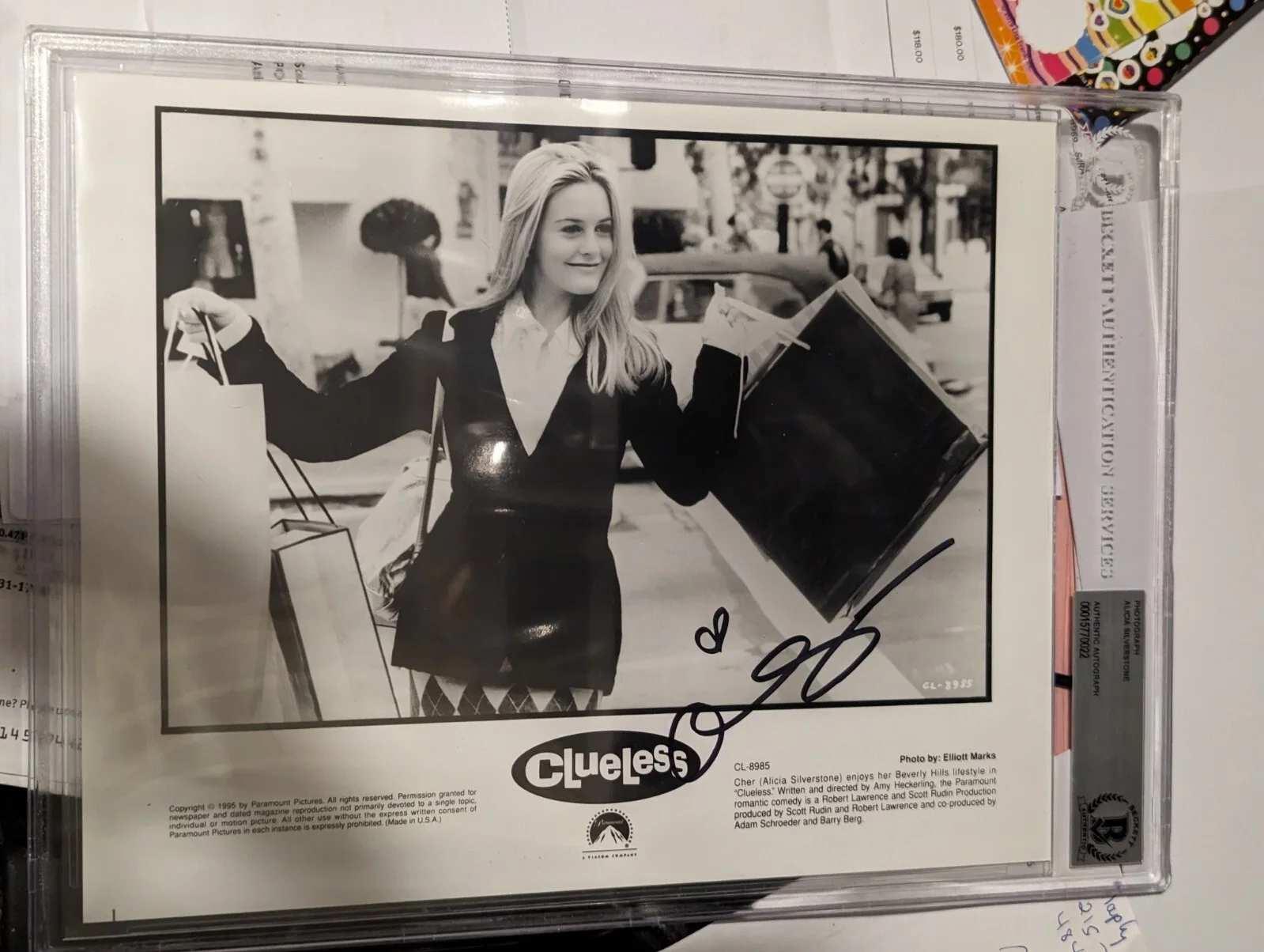 Alicia Silverstone Signed CLUELESS Original B/W 8X10 Promo Photo Beckett, изображение 4