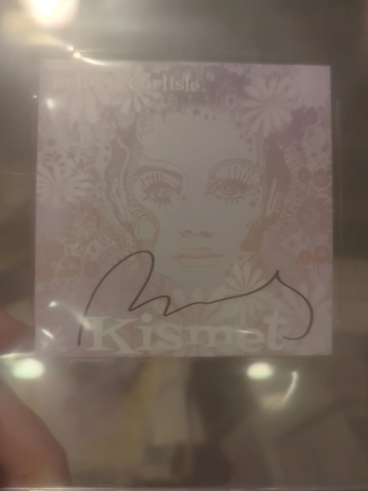 Belinda Carlisle Signed Kismet CD Insert 2023 Beckett Encapsulated, image 2