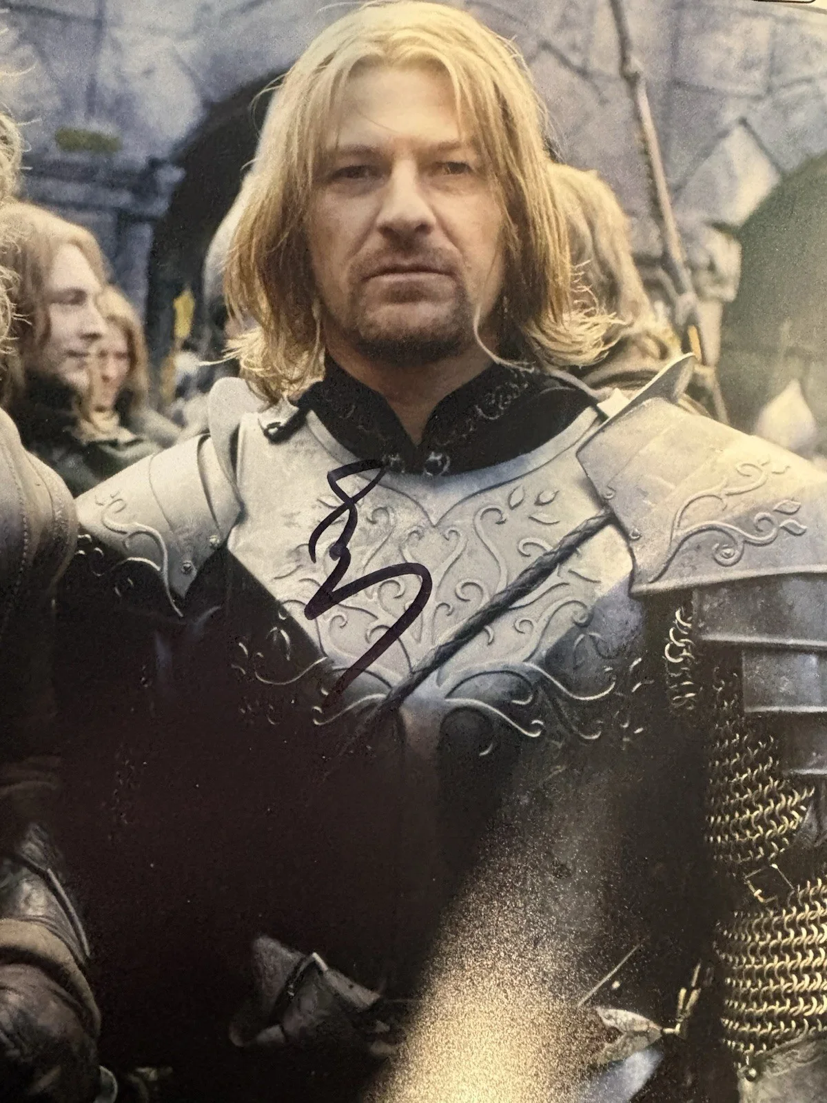 Sean Bean signed photo Lord of the Rings Ned Stark 8.5x11 LOTR Boromir signed, изображение 2