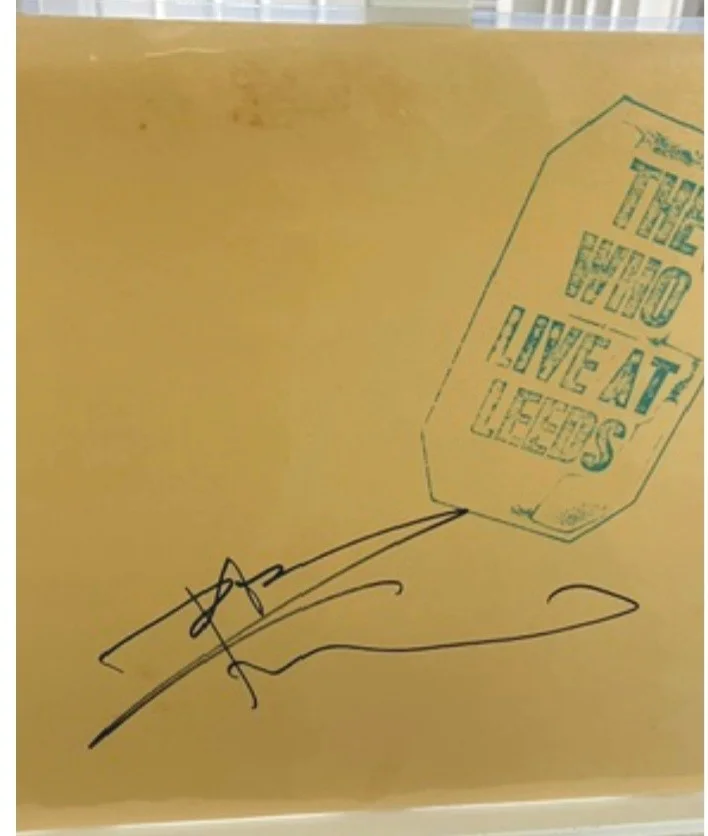 The Who signed Pete Townsend Live At Leeds lp, image 3