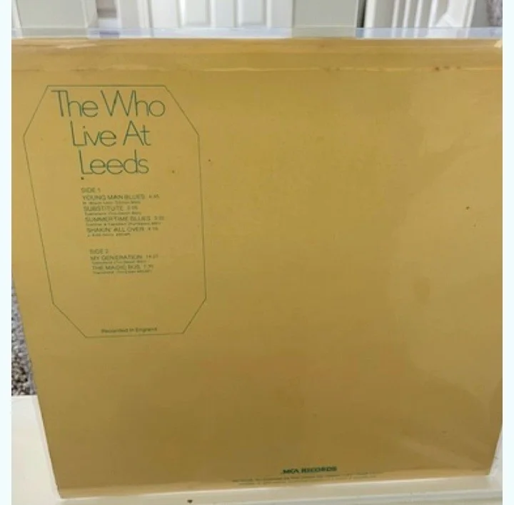 The Who signed Pete Townsend Live At Leeds lp, image 4