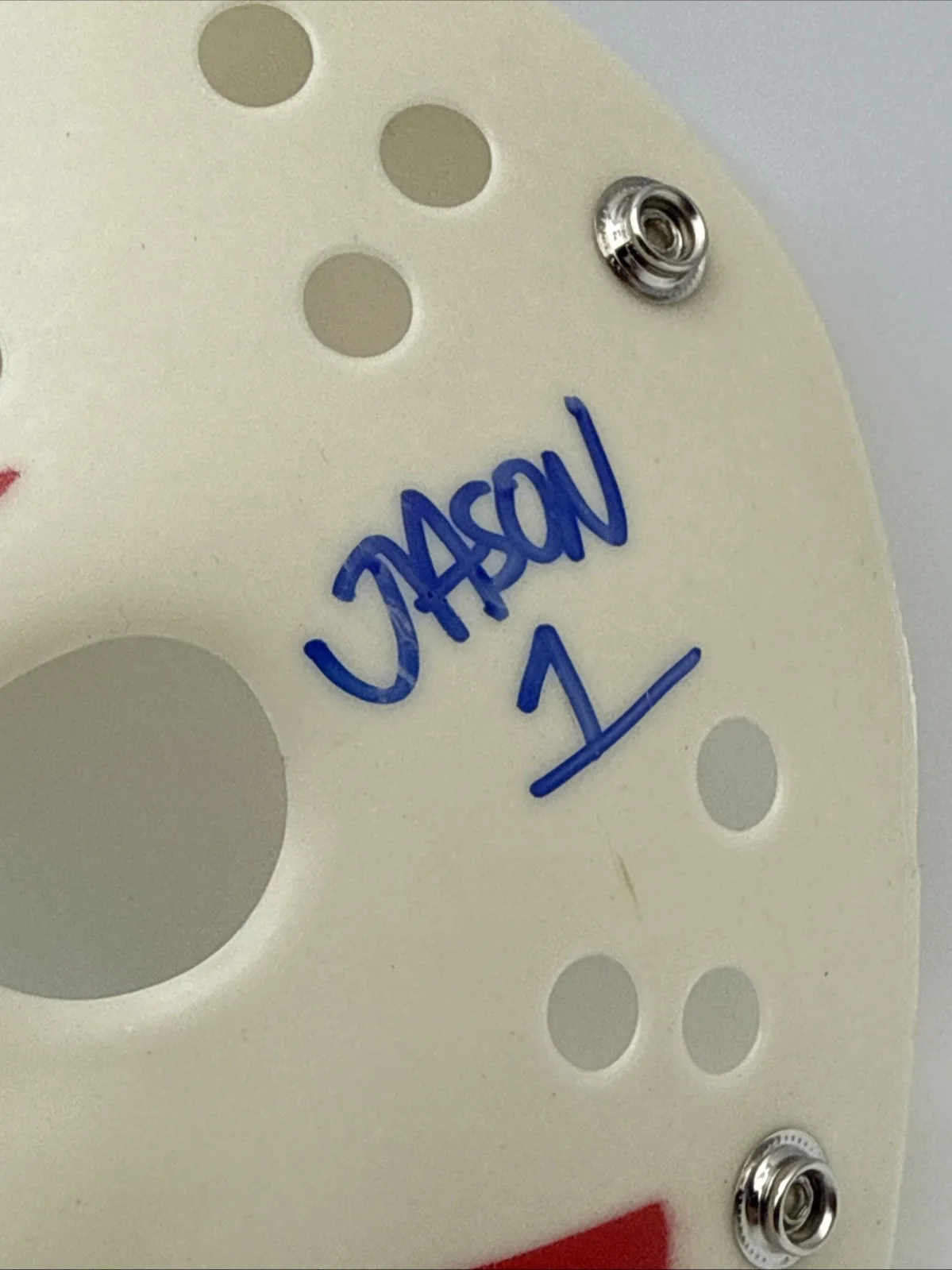 Ari Lehman — Ari Lehman Signed Friday The 13th Jason White Mask - Kill For Mother JSA, изображение 4