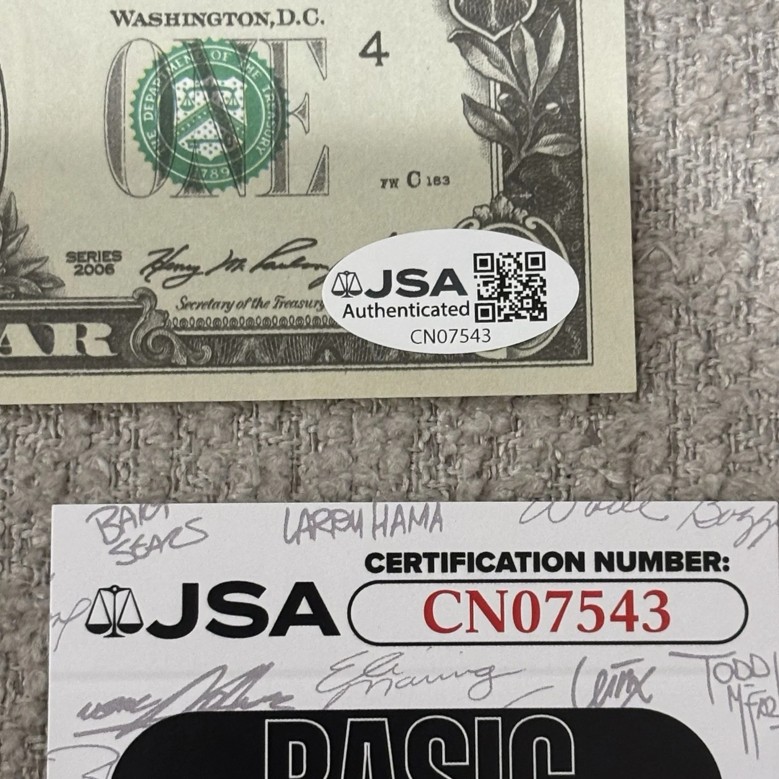 Mr Beast — Mr Beast Signed Autograph Novelty Currency $1 Dollar Bill JSA COA YouTuber, изображение 4
