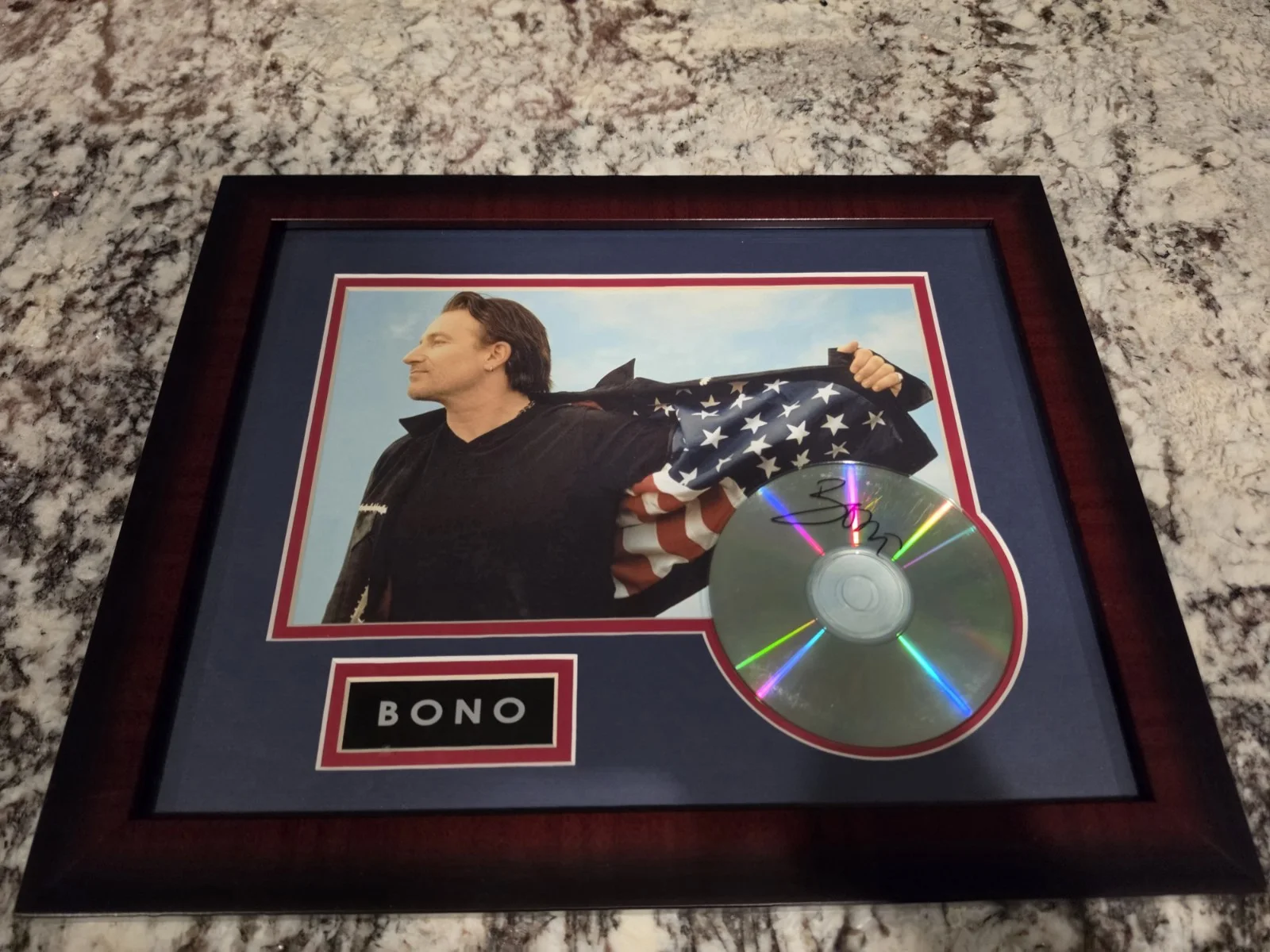 Bono hand signed autographed CD and photo w/ COA, image 4