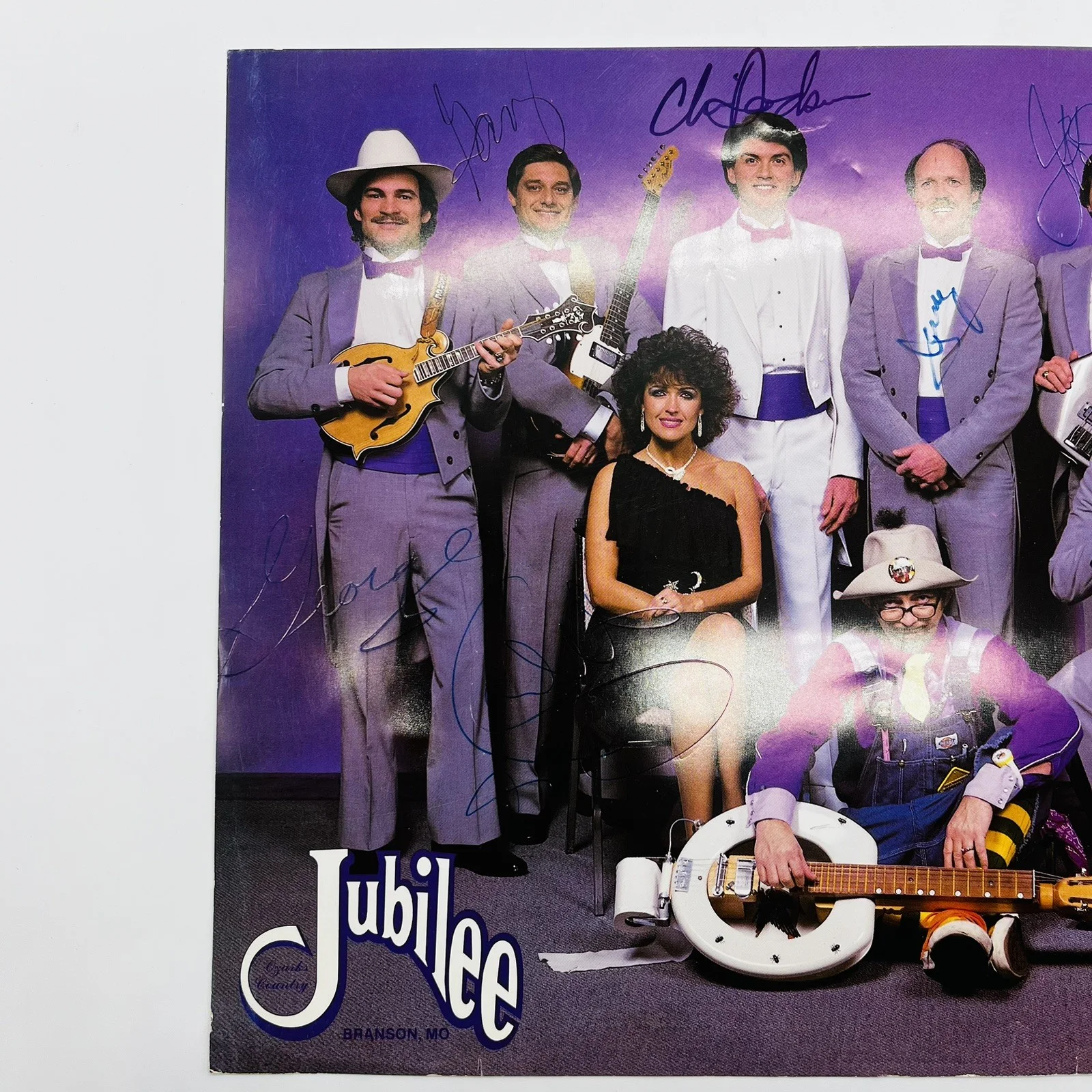 Jubilee Band Signed Promo Photo Autographed Vintage Music Group 9 Member, изображение 3
