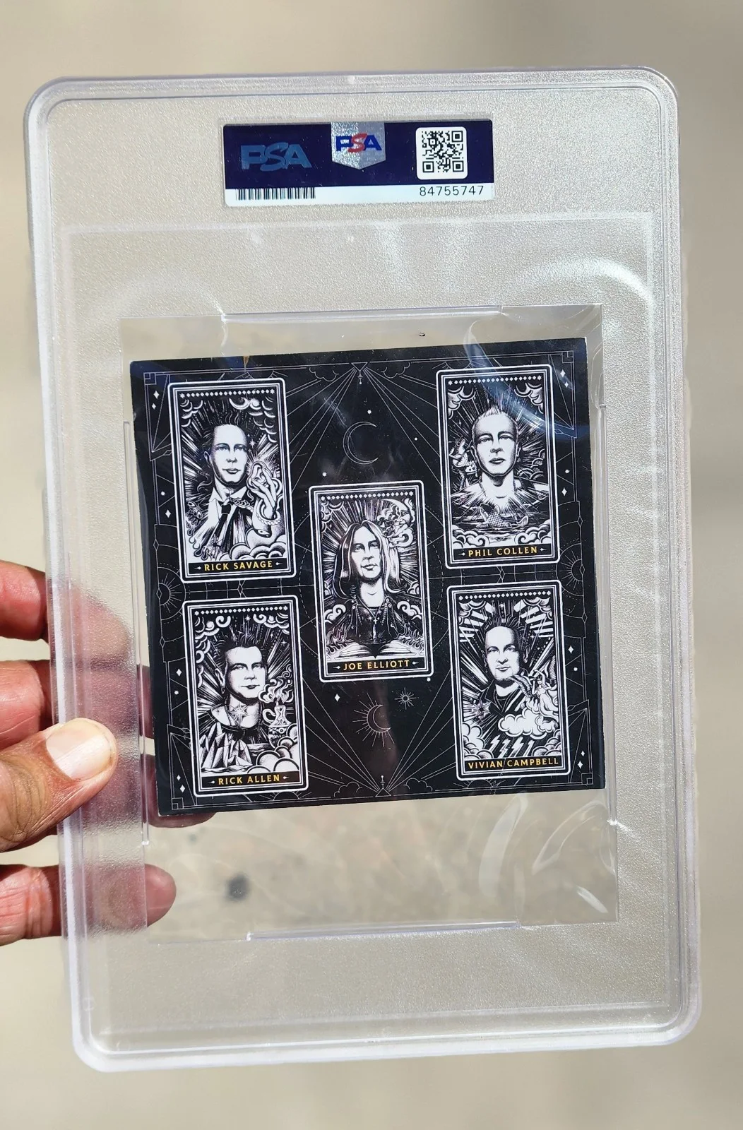 Def Leppard Band Signed CD Insert PSA/DNA Cert. Diamond Star Halos Autographed, image 5