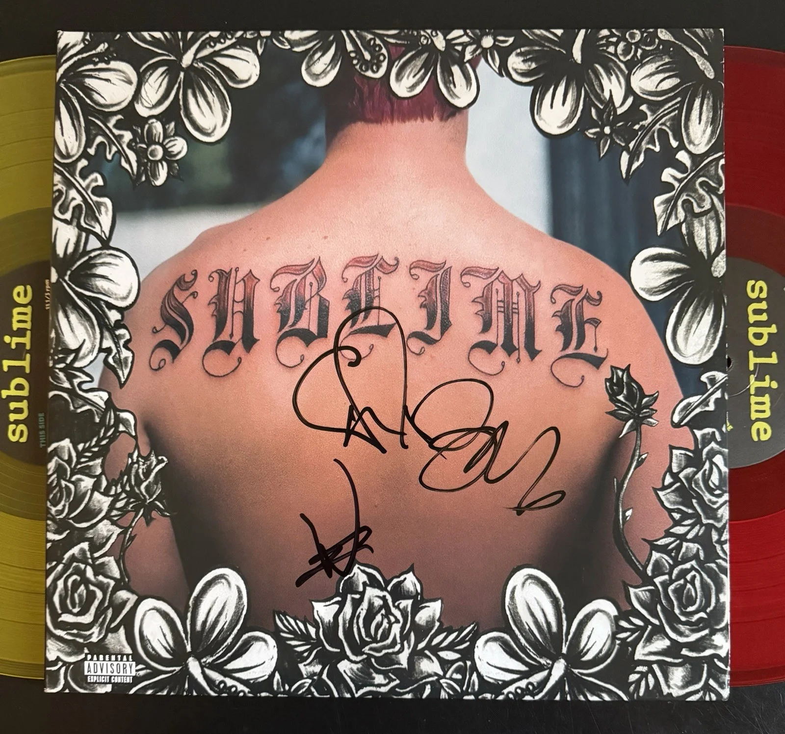 ERIC WILSON & BUD GAUGH SIGNED SUBLIME SELF-TITLED VINYL RECORD ALBUM LP JSA COA, изображение 2